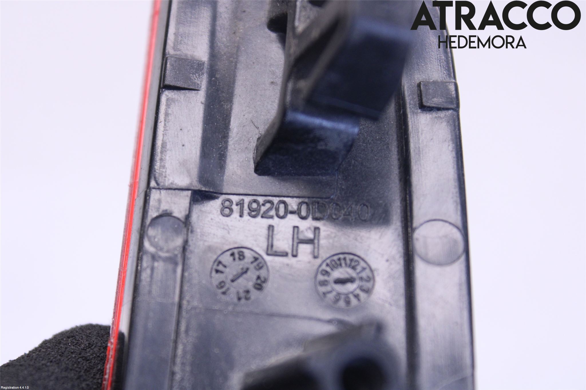 Toyota YARIS XP130 15-20 Dimljus/Reflex Bak