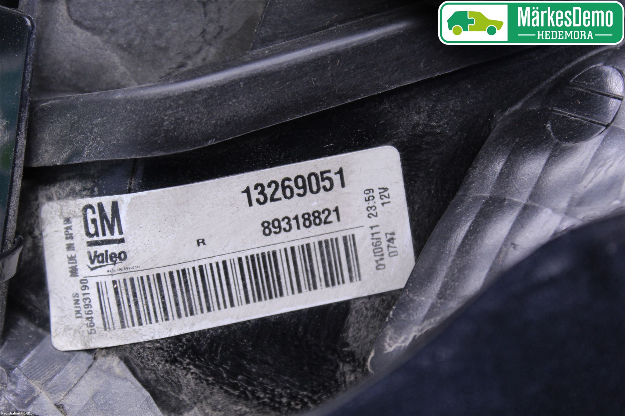 Opel CORSA D 07-14 Bakljus Höger