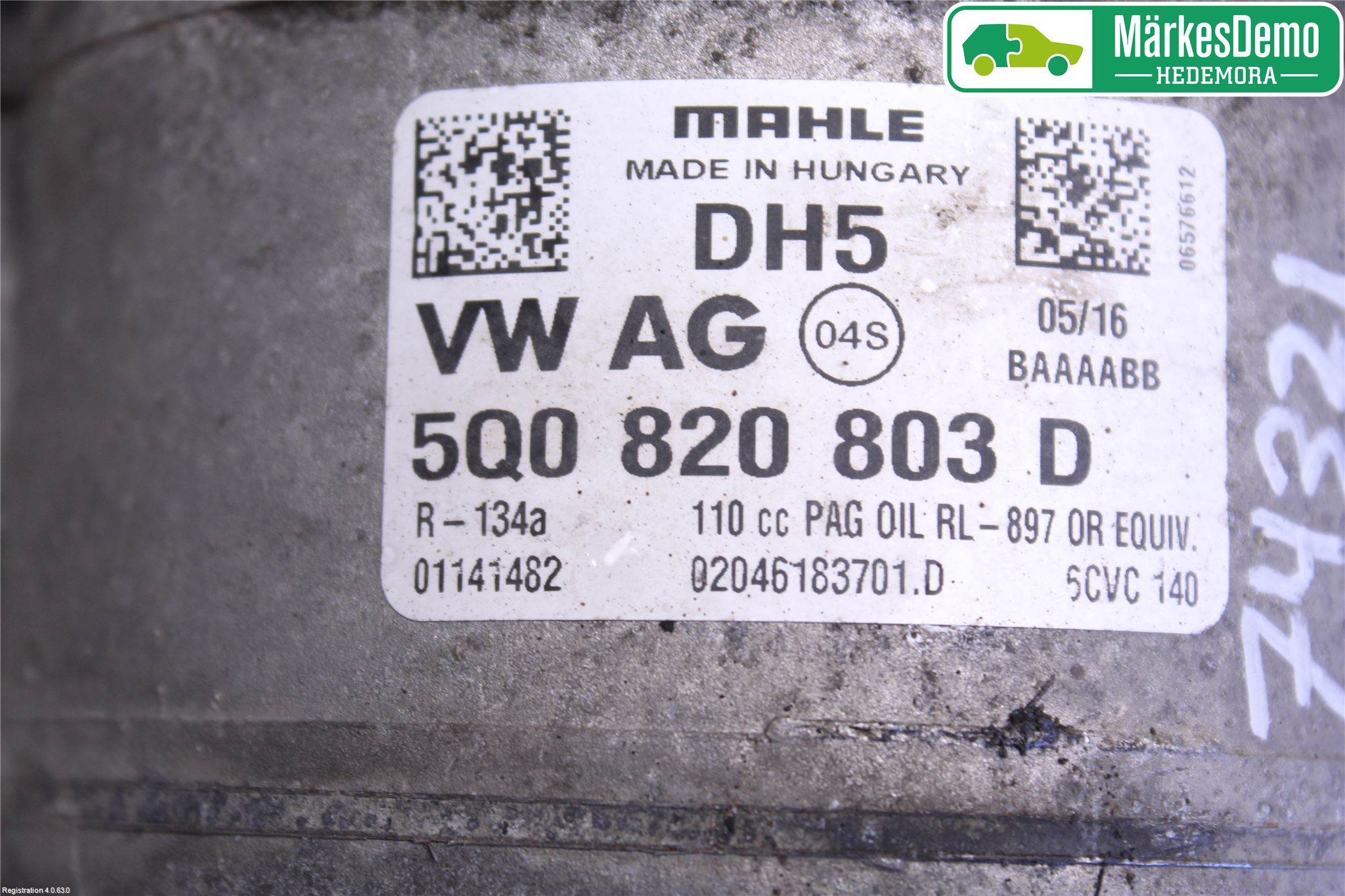 Volkswagen VW GOLF / E-GOLF VII 13-20 Ac Kompressor