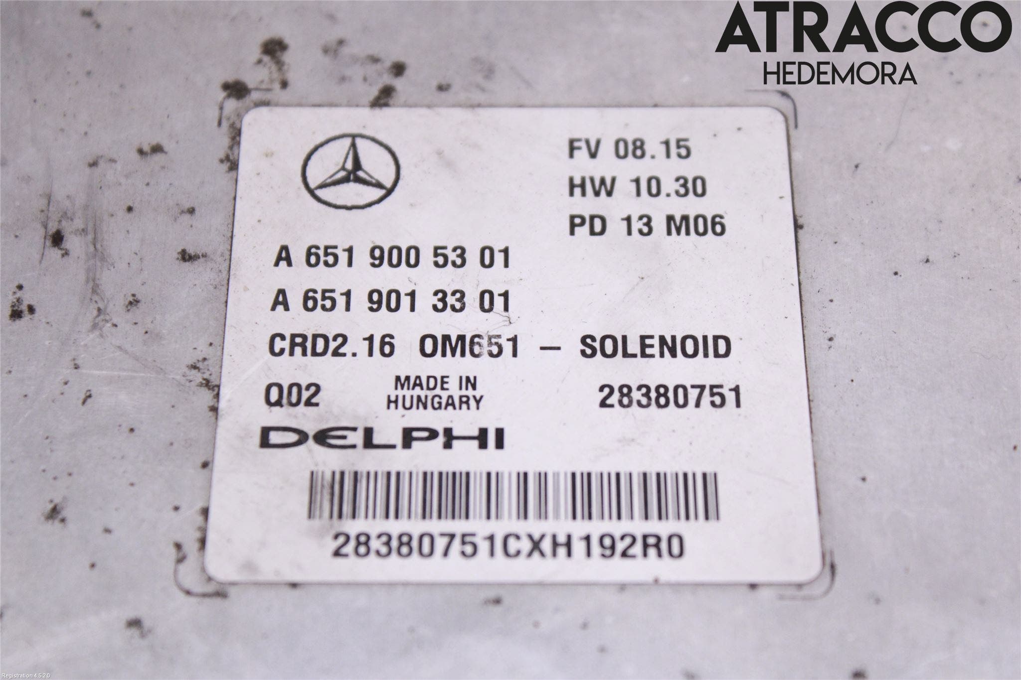 Mercedes-Benz MB E-KLASS (W212) 09-16 Styrenhet Inspump Diesel