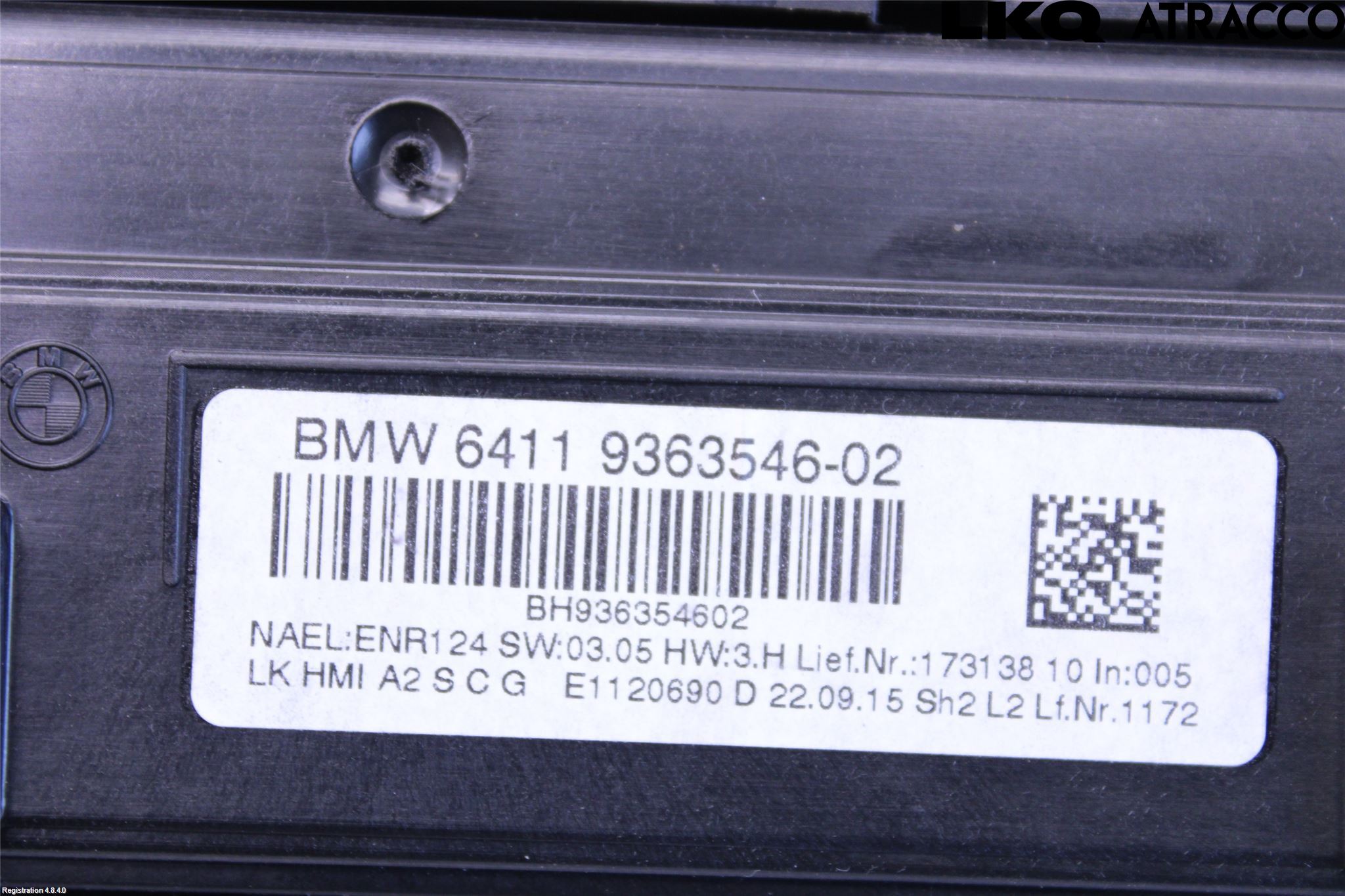 BMW 3 F30/F31/F80 12-19 Ac Styrenhet Ac Manöveren