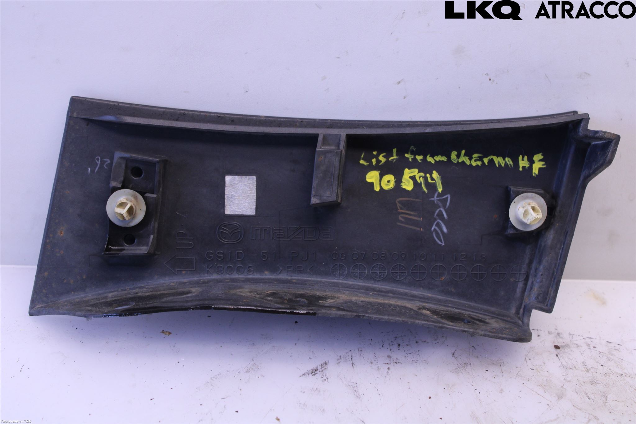 Mazda 6 08-13 List Framskärm Hö