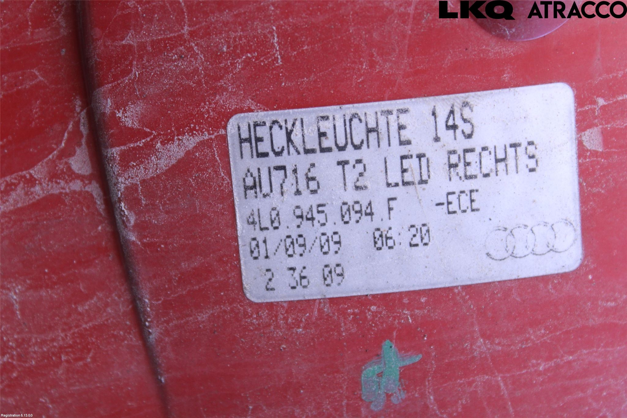 Audi Q7/SQ7 Bakljus Lucka Hö