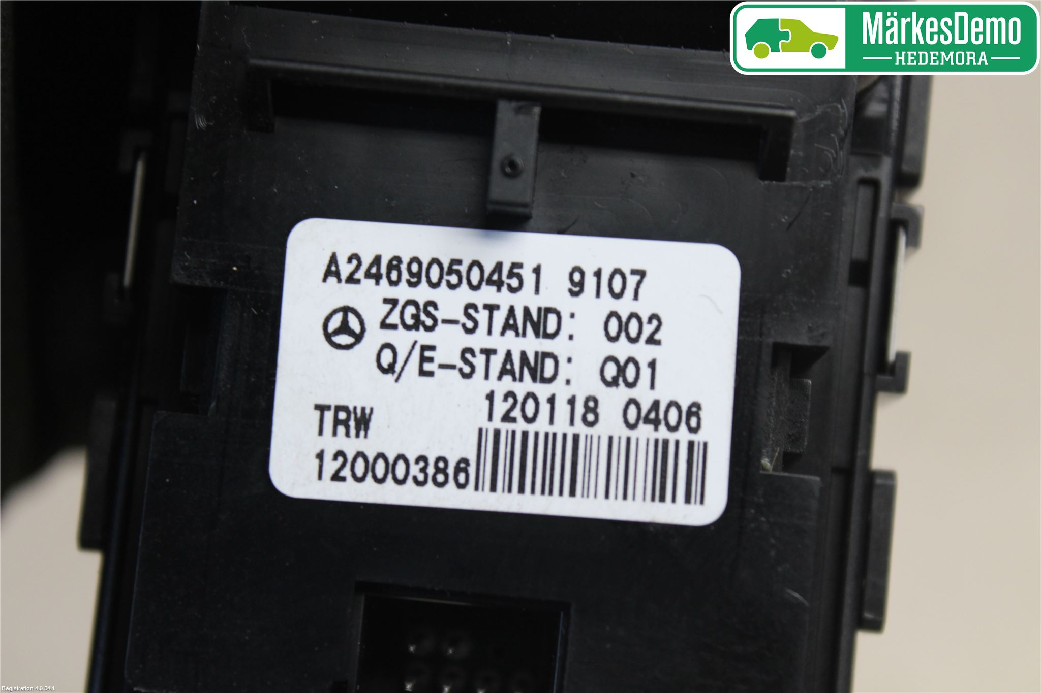 Mercedes-Benz MB B-KLASS (W246/W242) 12-19 Strömställare Parkeringsbroms