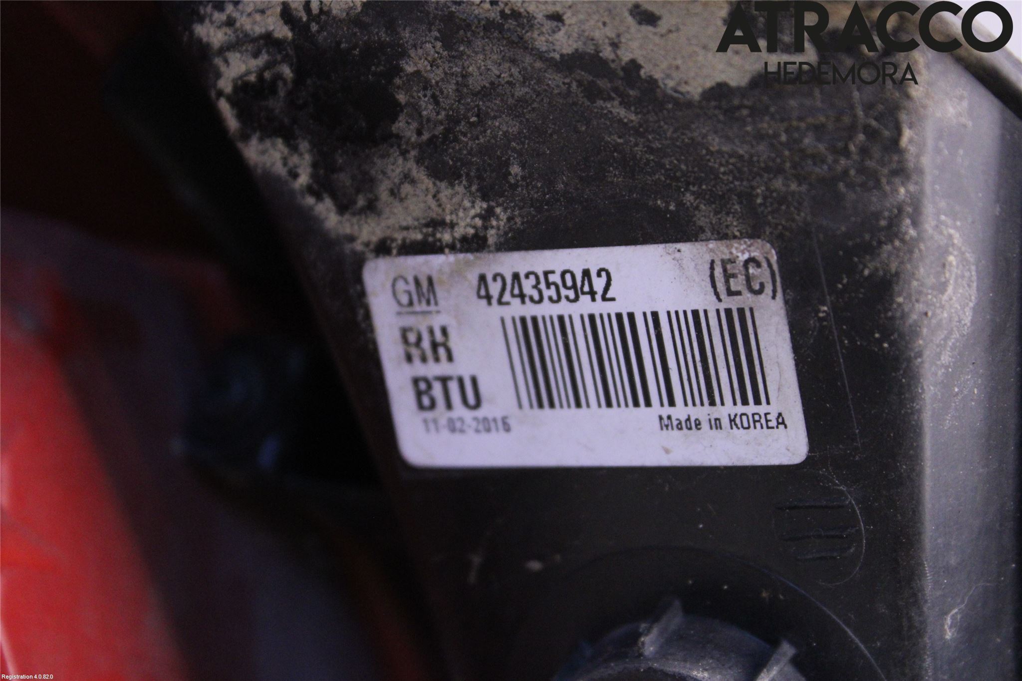 Opel MOKKA 13-20 Bakljus Höger