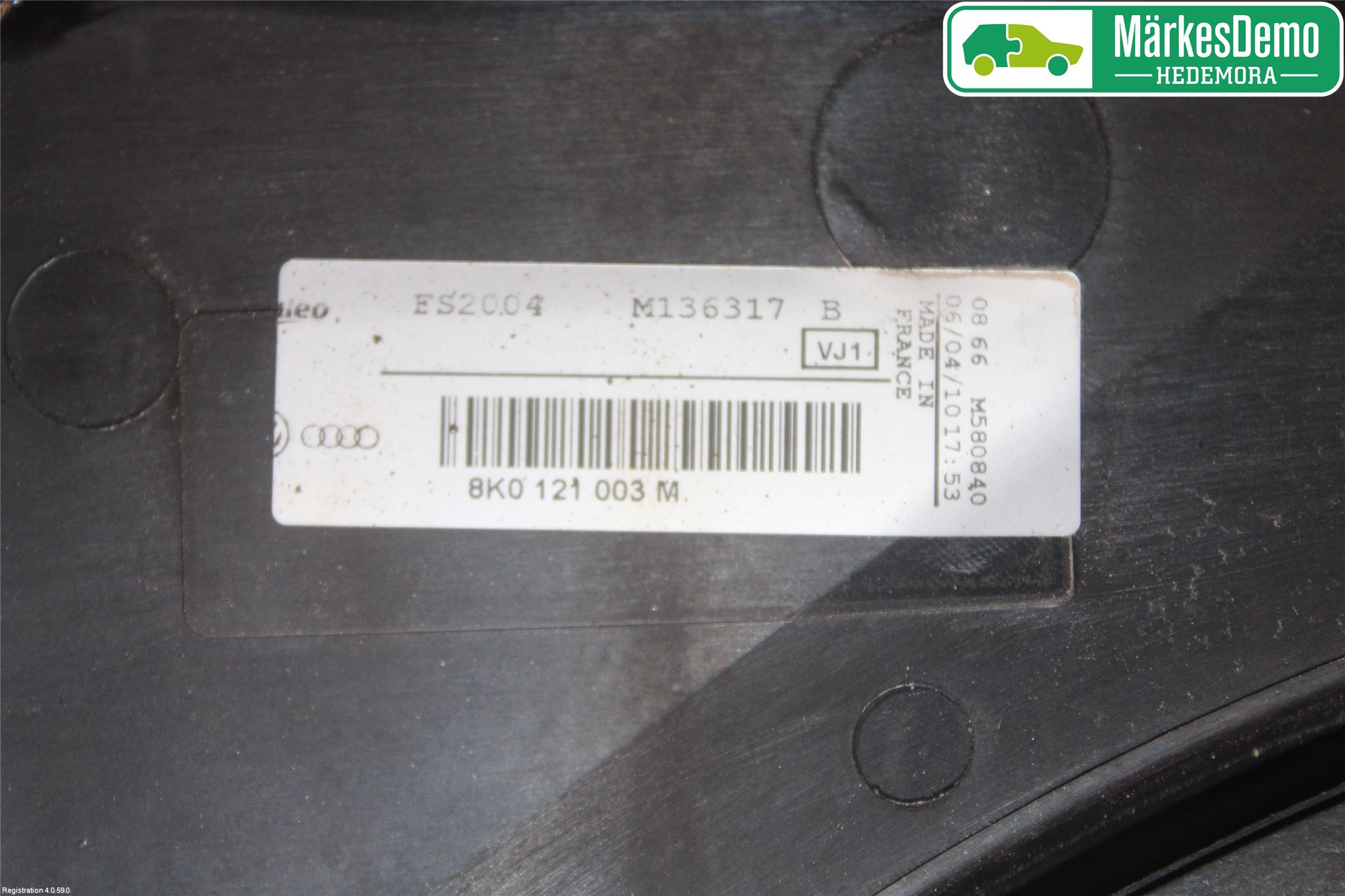 Audi A4/S4 08-11 Kylfläkt El