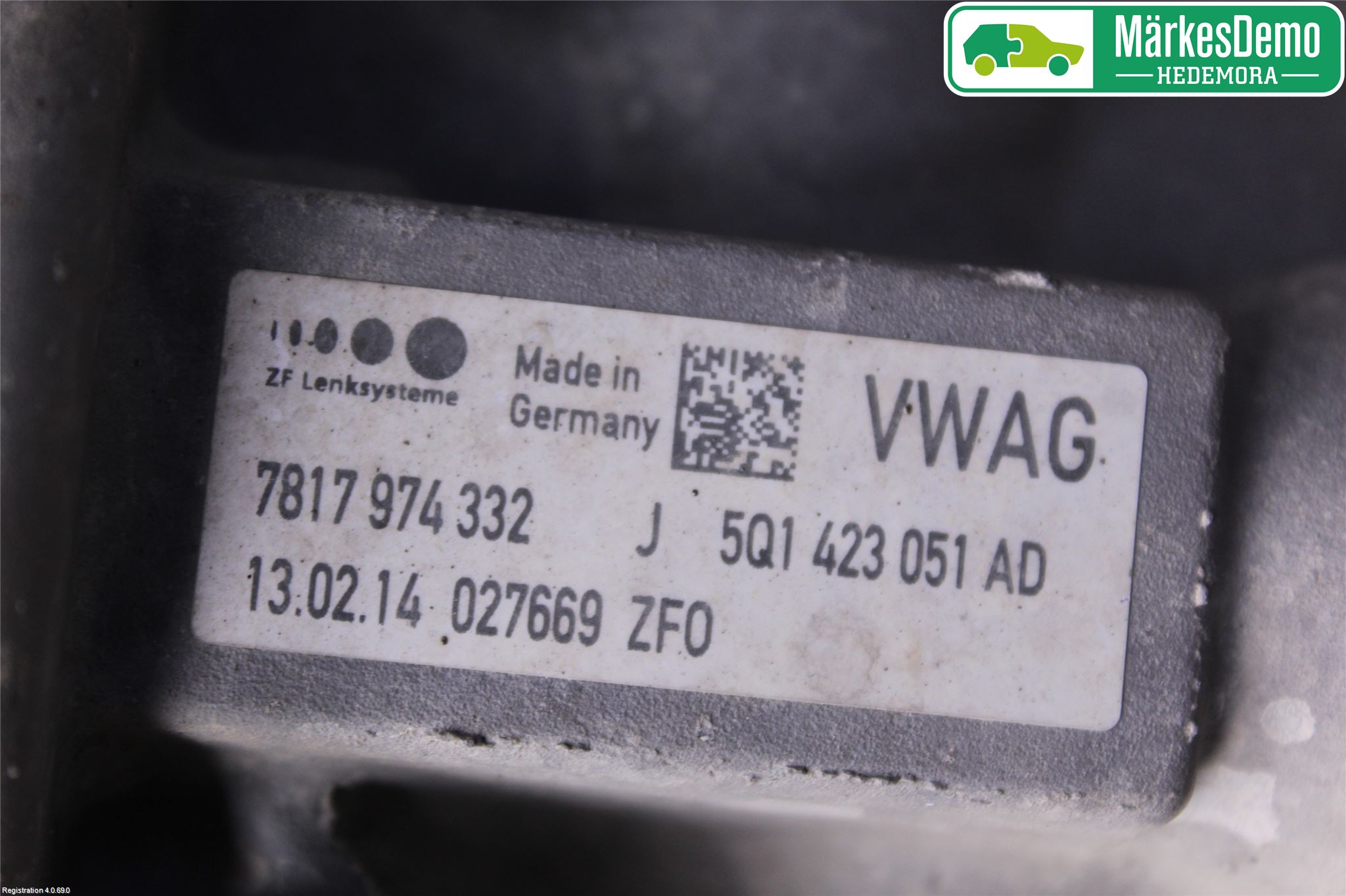 Audi A3/S3 8V 13-20 Styrväxel Servo -Snäcka