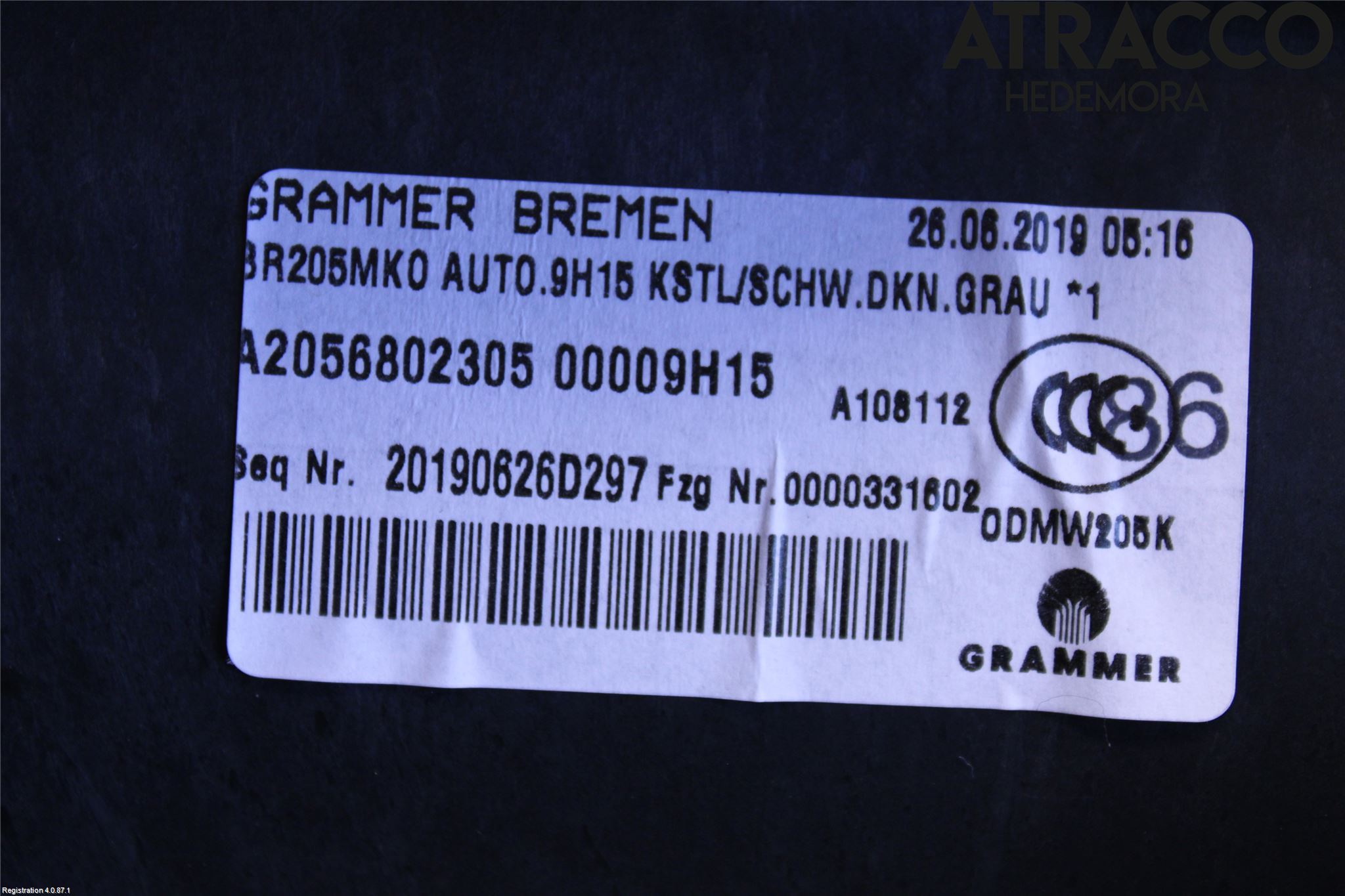 Mercedes-Benz MB C-KLASS (W205) 14-21 Inr Tunnelfack