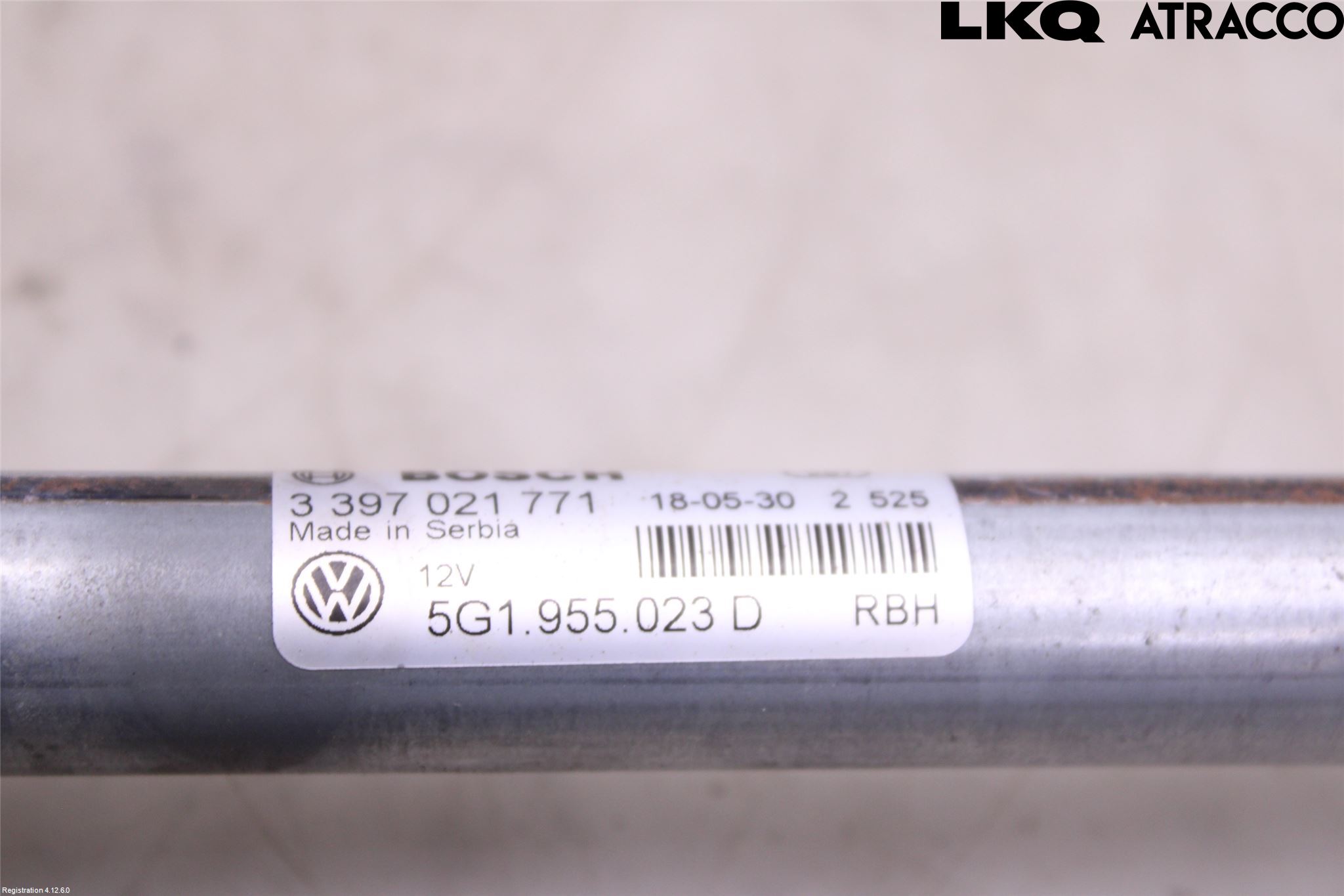 Volkswagen VW GOLF / E-GOLF VII 13-20 Torkarmekanism Vindruta