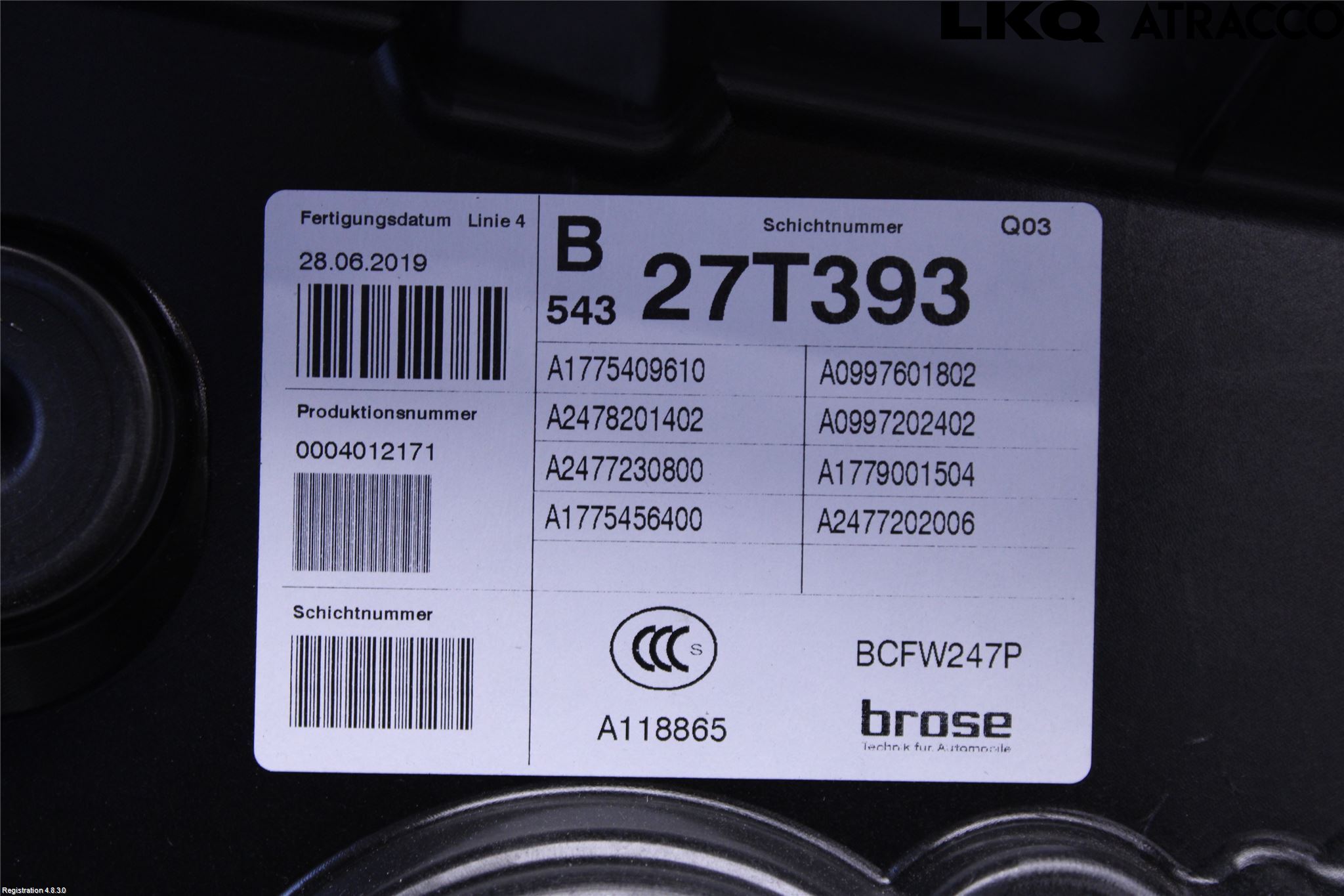 Mercedes-Benz MB B-KLASS (W247) 19- Fönsterhiss El Kompl
