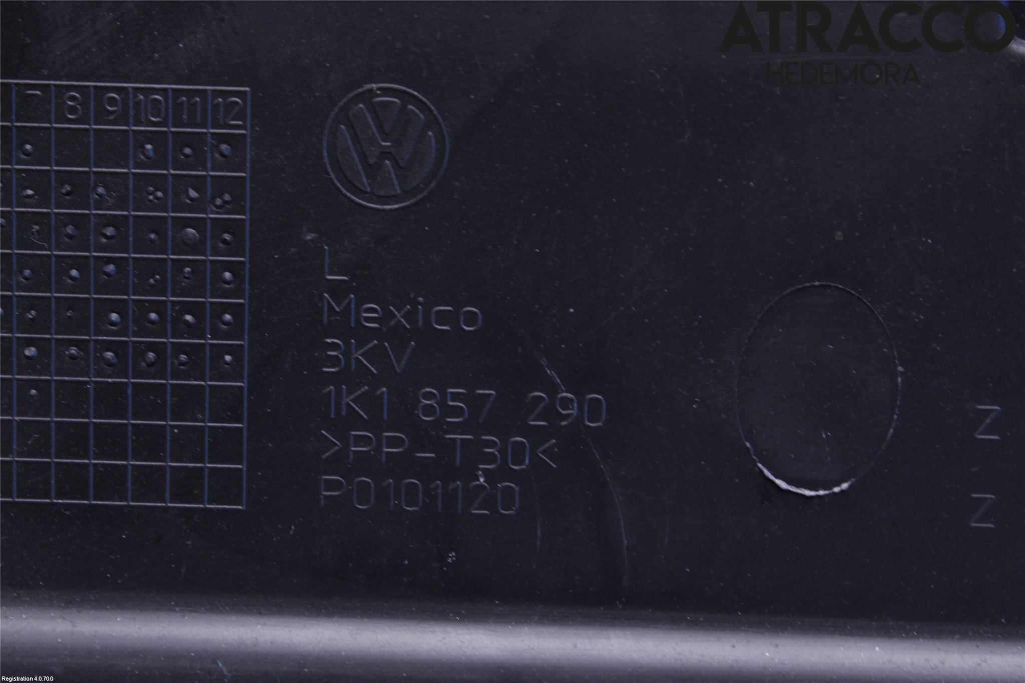 Volkswagen VW GOLF VI 09-13 Handskfack