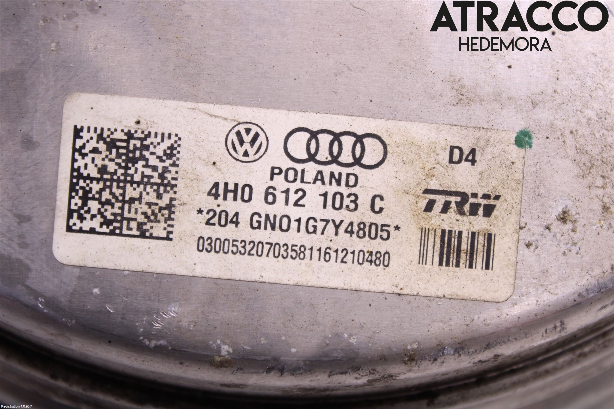 Audi A8/S8 4H 10-17 Bromsservo