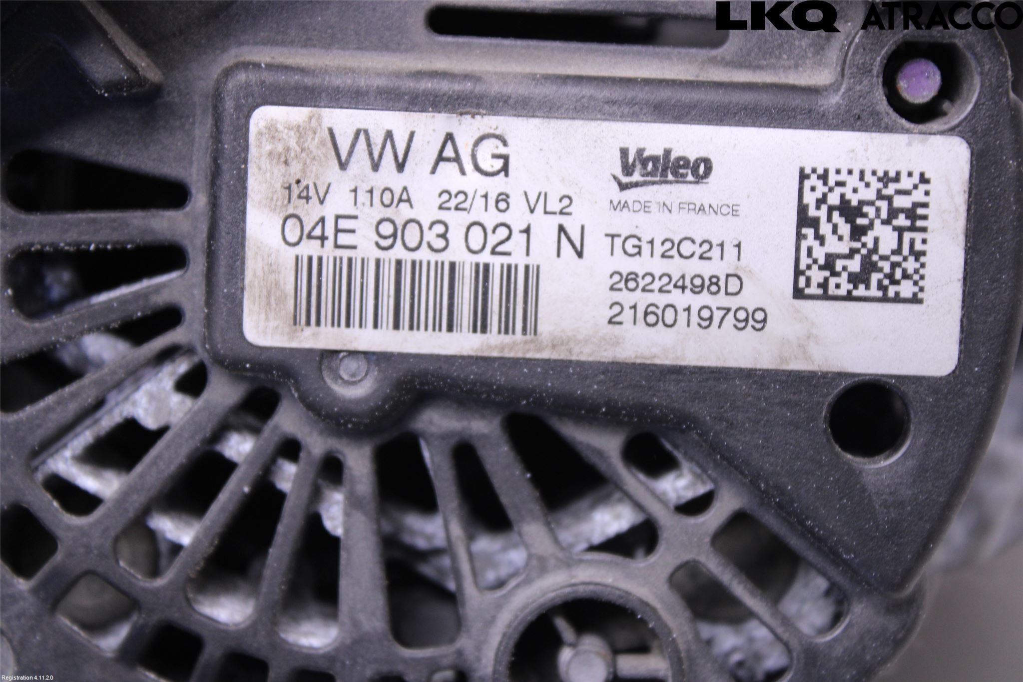 Volkswagen VW POLO 10-17 Generator