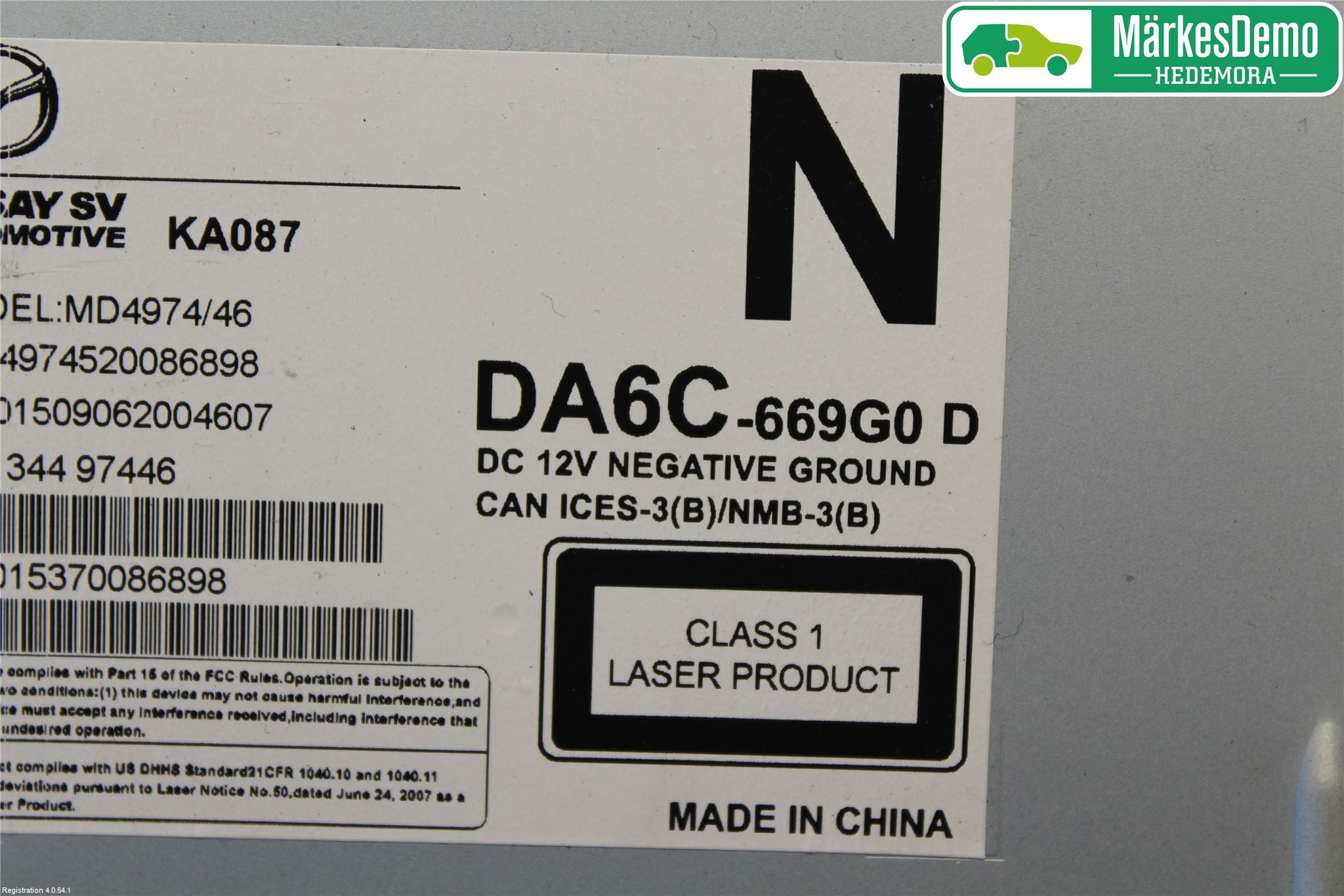 Mazda CX-3 Cd Radio - Multimediapanel