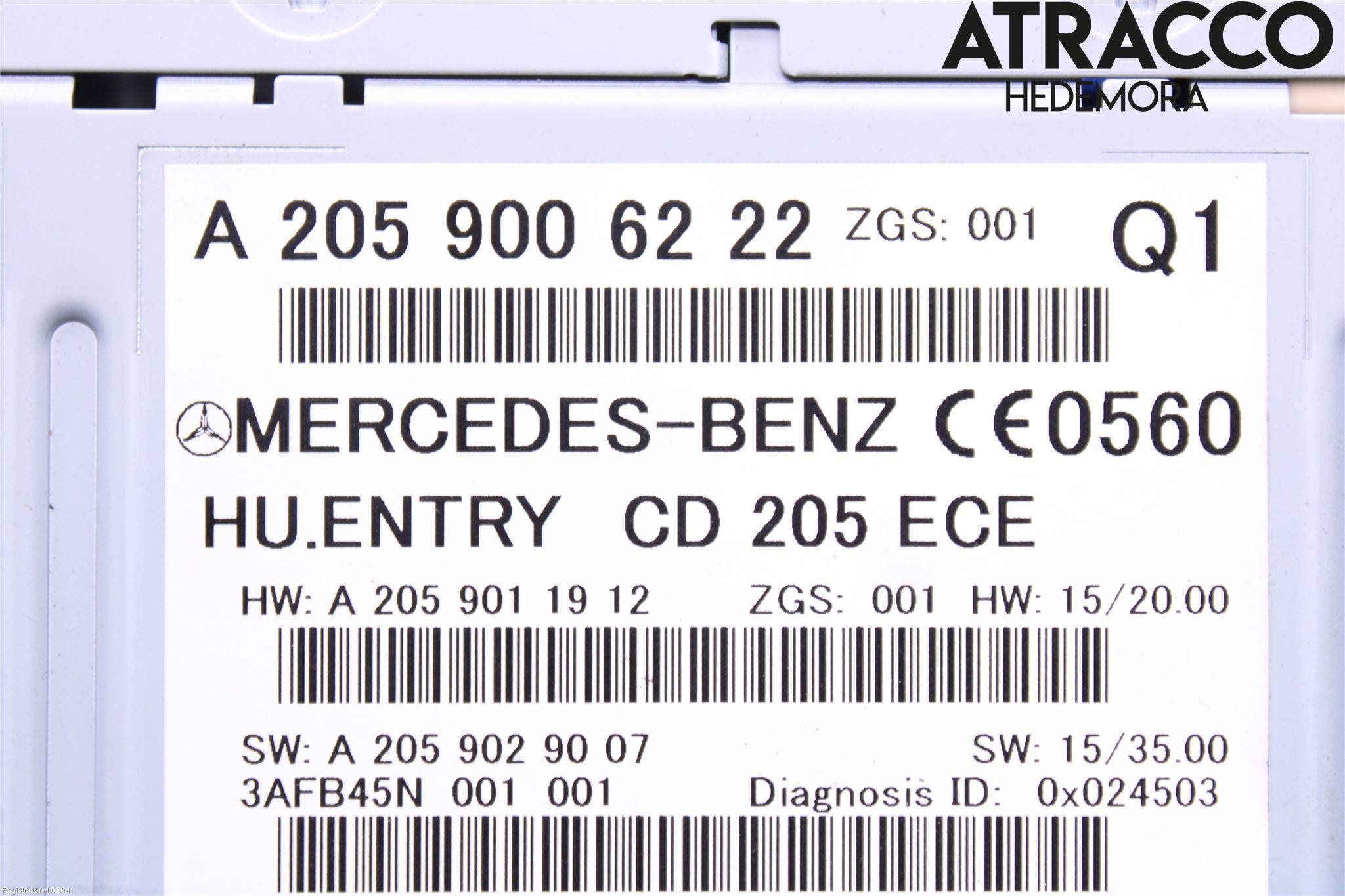 Mercedes-Benz MB C-KLASS (W205) 14-21 Cd Radio - Multimediapanel