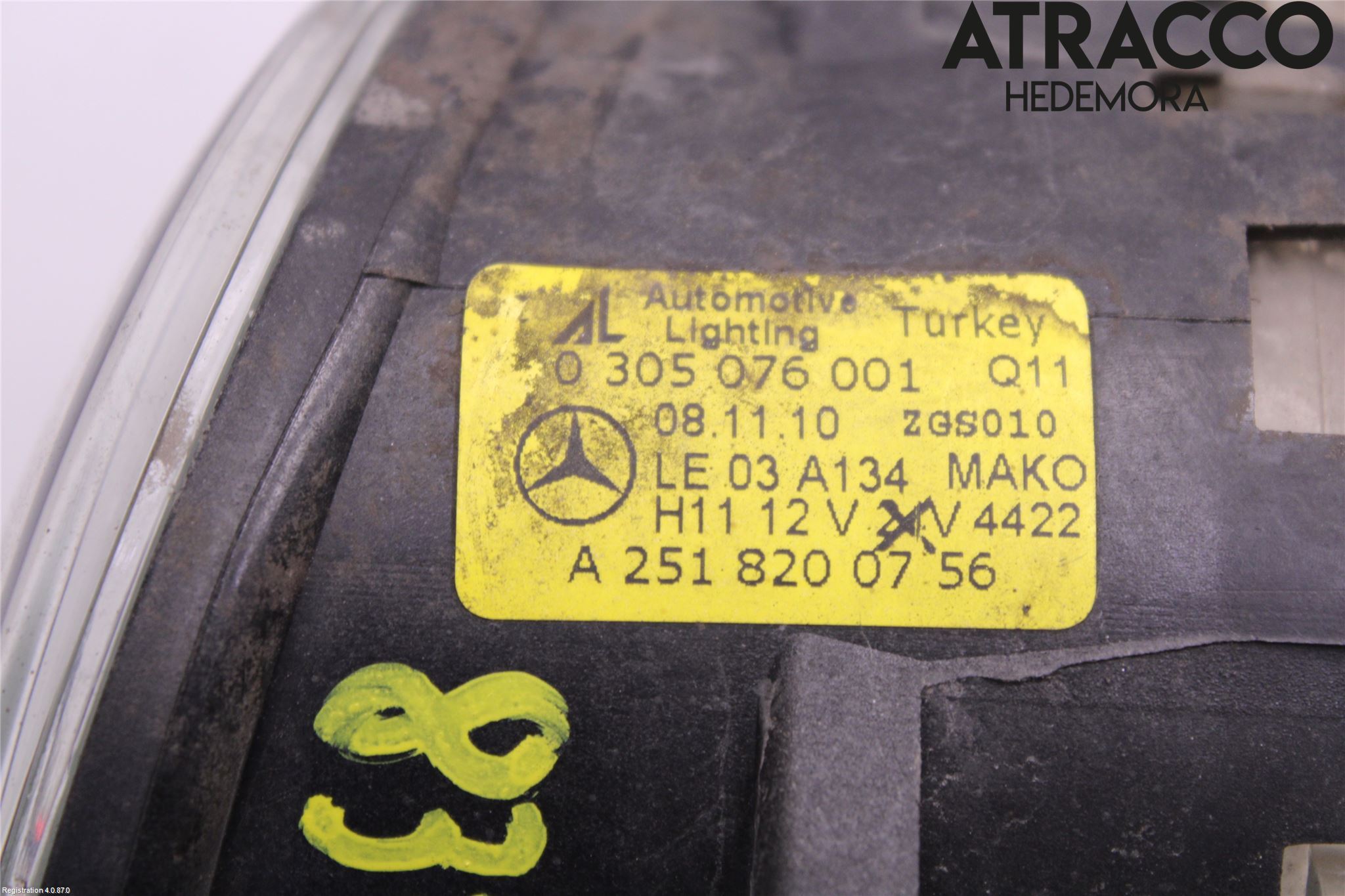 Mercedes-Benz MB B-KLASS (W245) 05-12 Dimljus-Varselljus Fram
