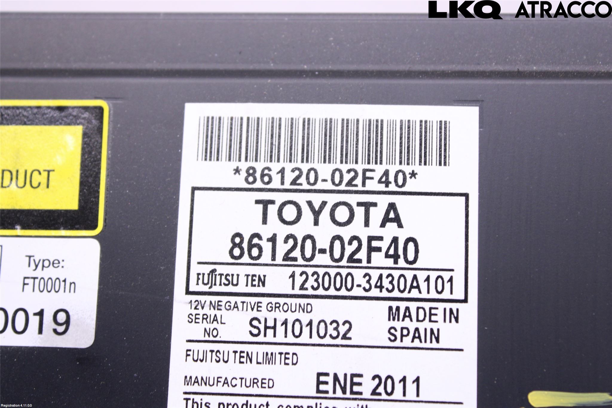 Toyota AURIS 10-12 Cd Radio - Multimediapanel