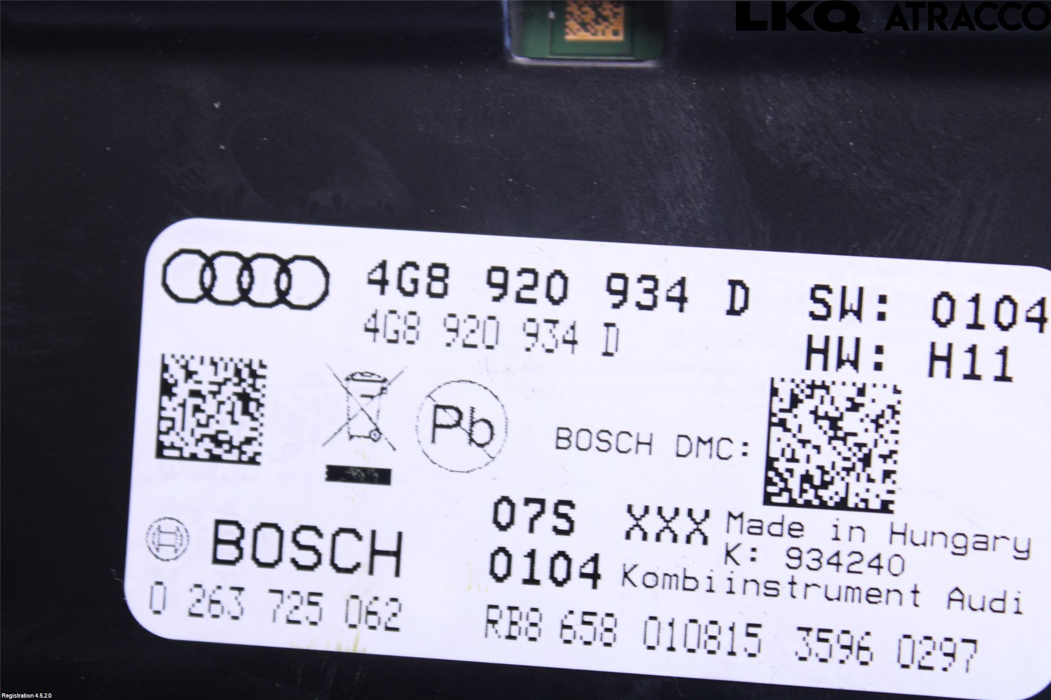 Audi A7/S7 4G 11-17 Instrument Komb