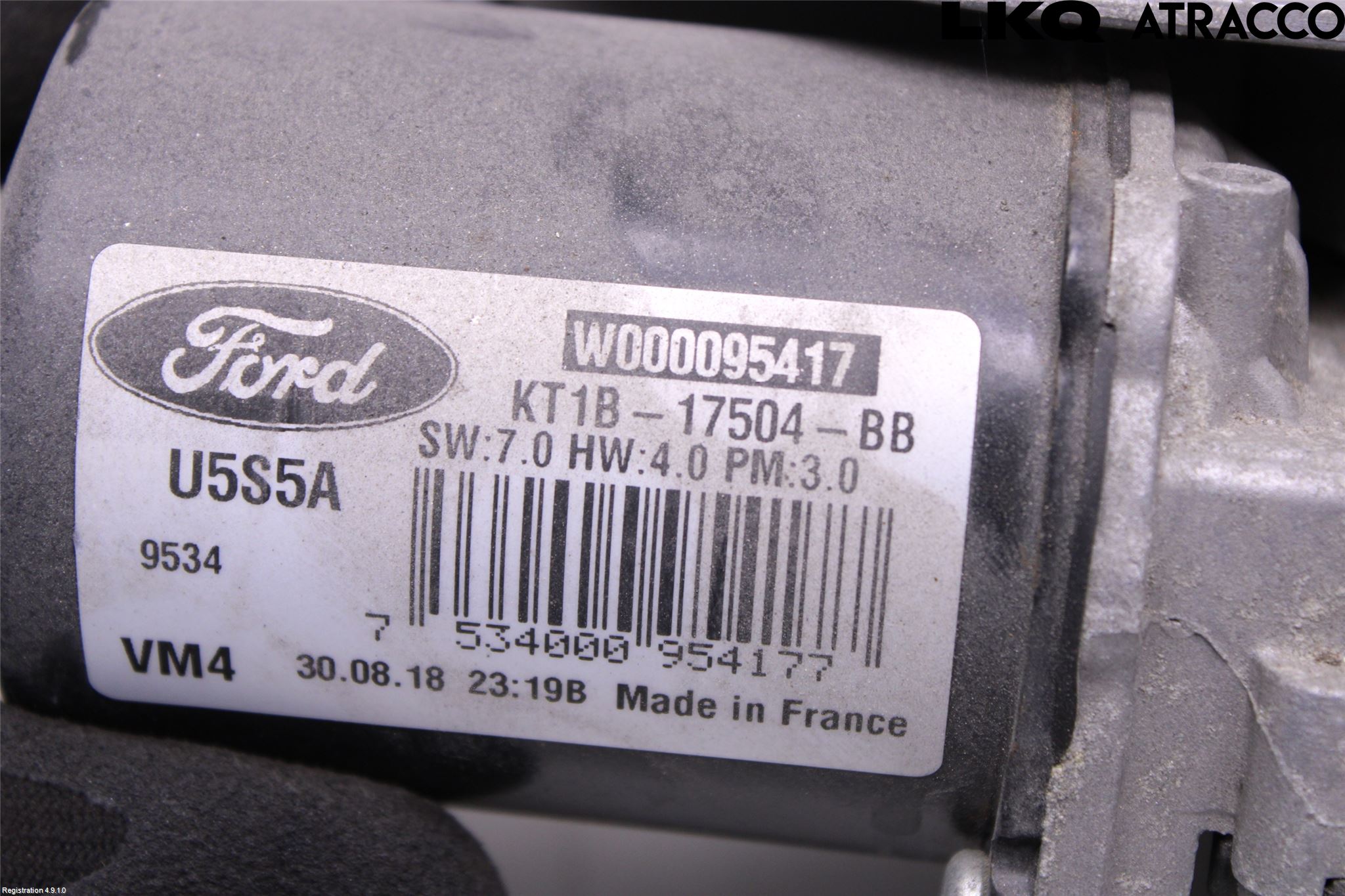 Ford TRANSIT/TOURNEO CONNECT 13-22 Torkarmotor Vindruta