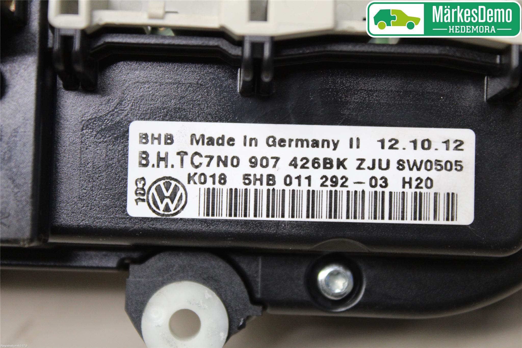 Volkswagen VW CADDY 11-15 Ac Styrenhet Ac Manöveren