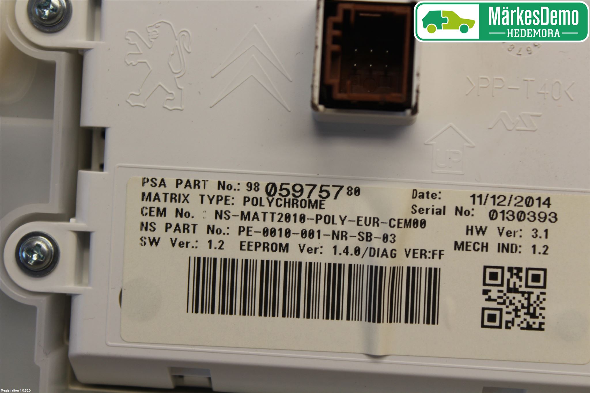 Peugeot 208 12-15 Instrument Komb