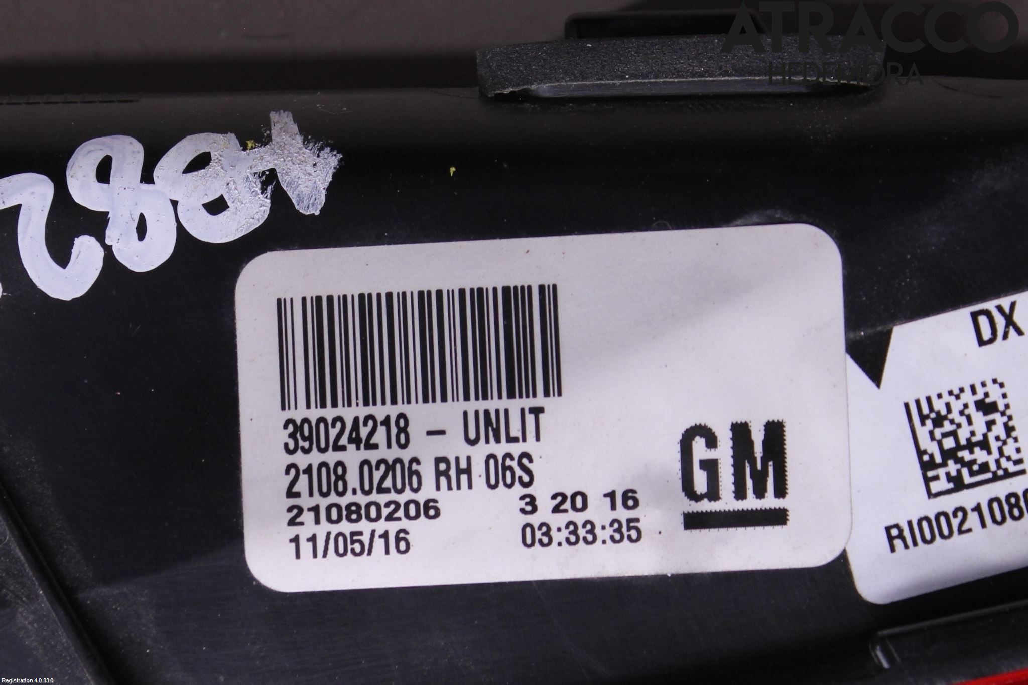 Opel INSIGNIA 09-16 Dimljus/Reflex Bak