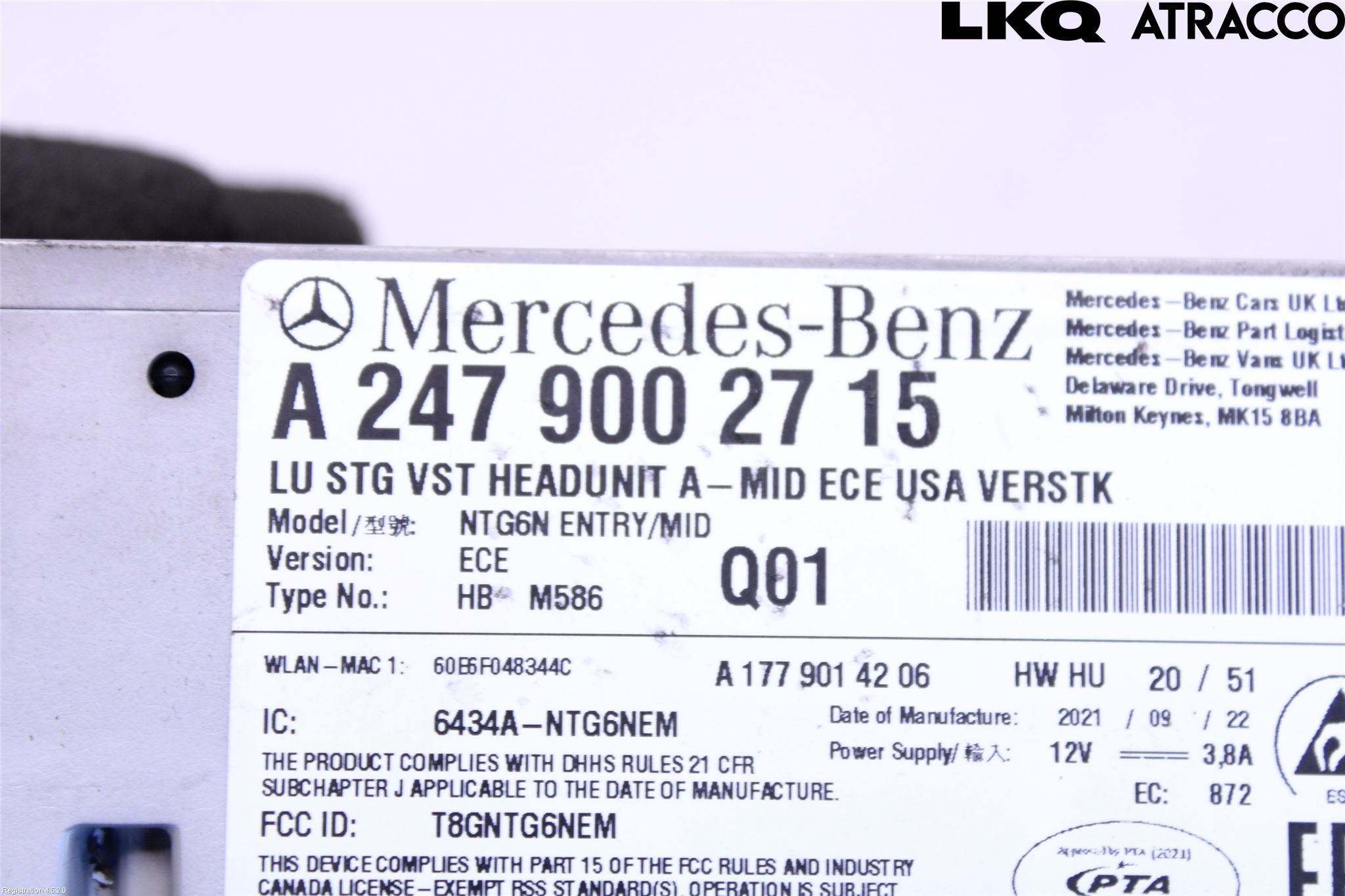 Mercedes-Benz MB SPRINTER (W907/W910) 19- Cd Radio - Multimediapanel