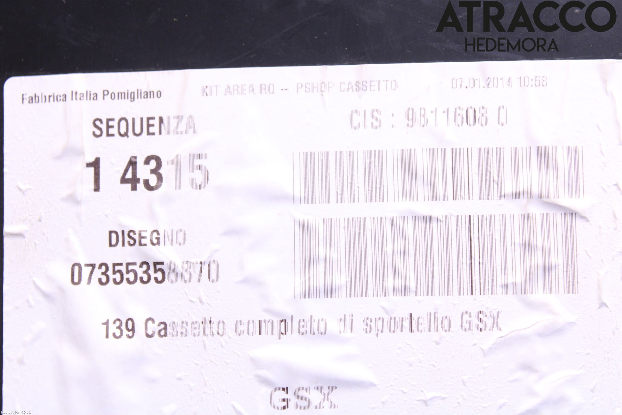 Fiat PANDA 12- Handskfack