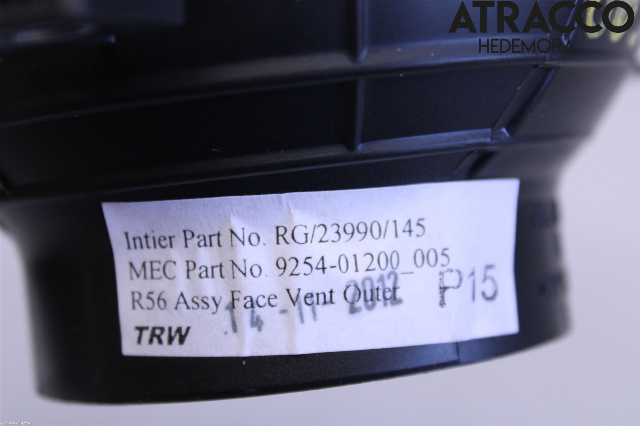 Mini COUPE R56 05-14 Defrosterkanal-Munstycke