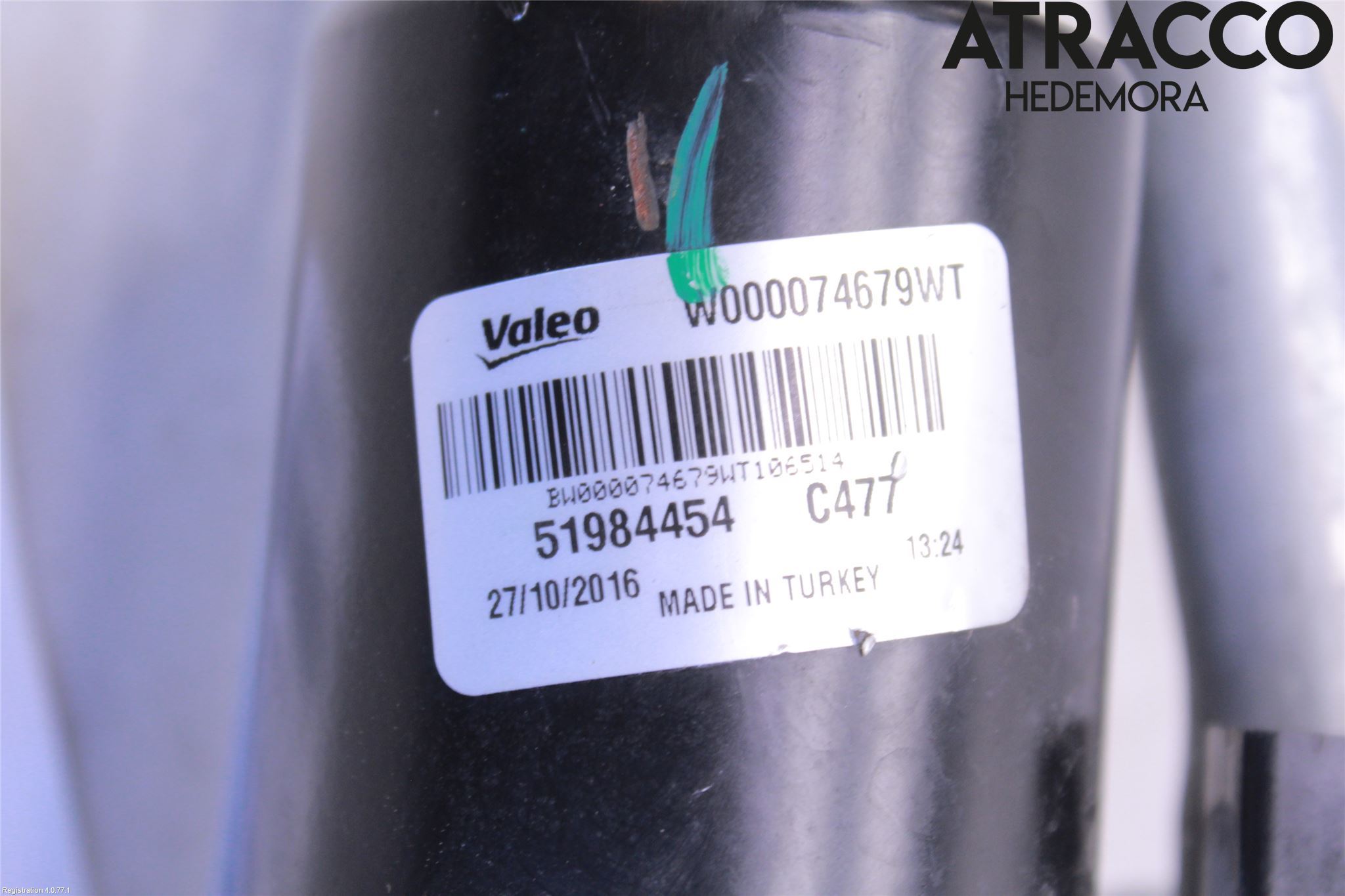 Fiat TIPO/CROSS 16- Torkarmotor Vindruta