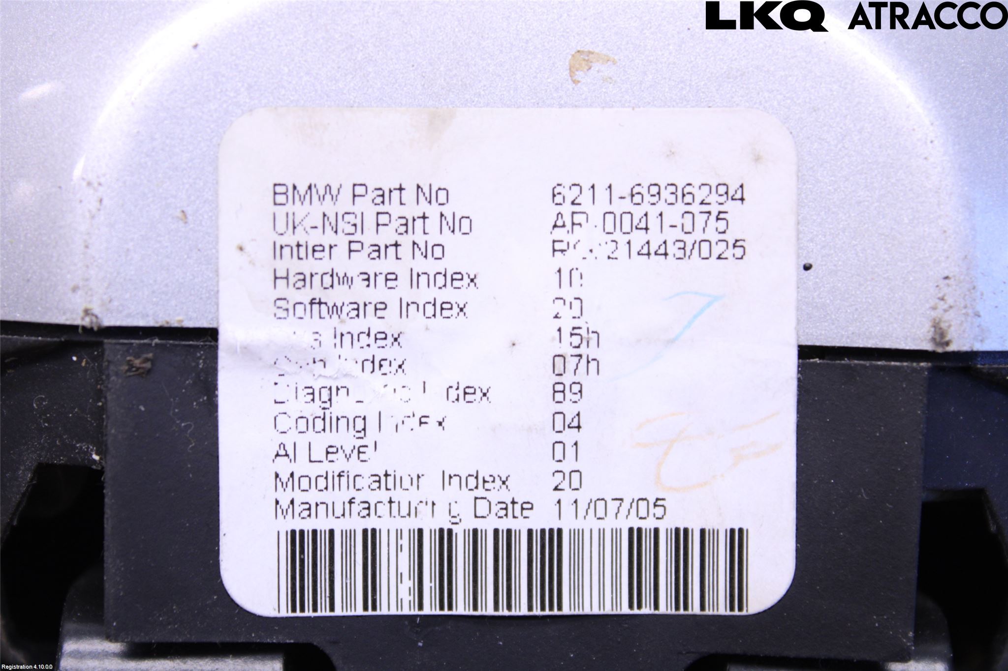 Mini COUPE R50/53 01-06 Instrument Varvr