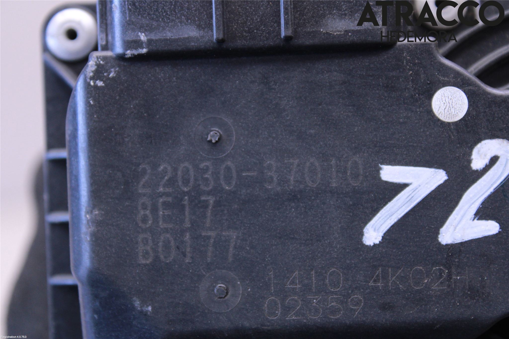 Toyota COROLLA 08-12 Injspjällhus