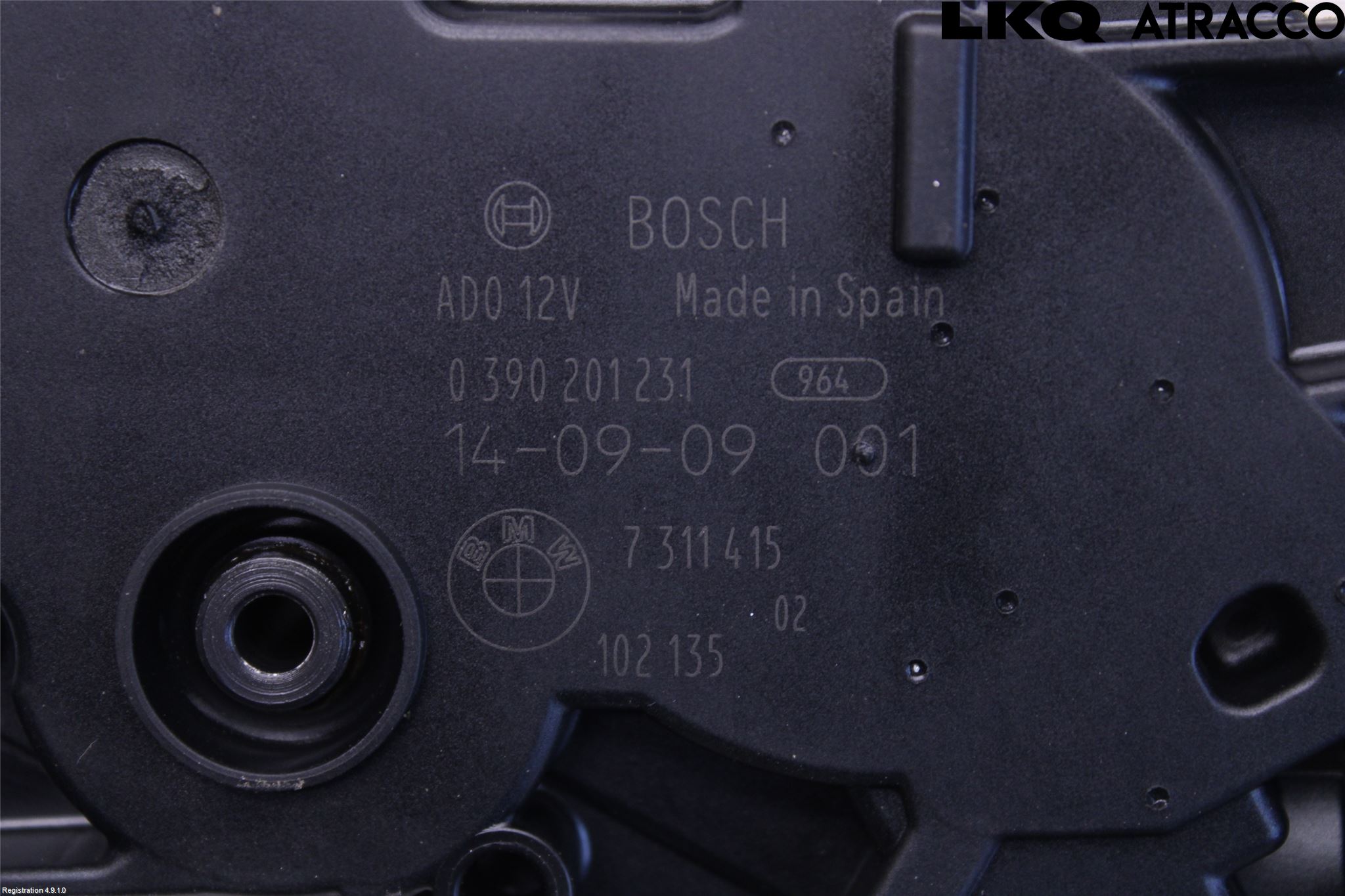 Toyota AVENSIS 09-15 Torkarmotor Baklucka