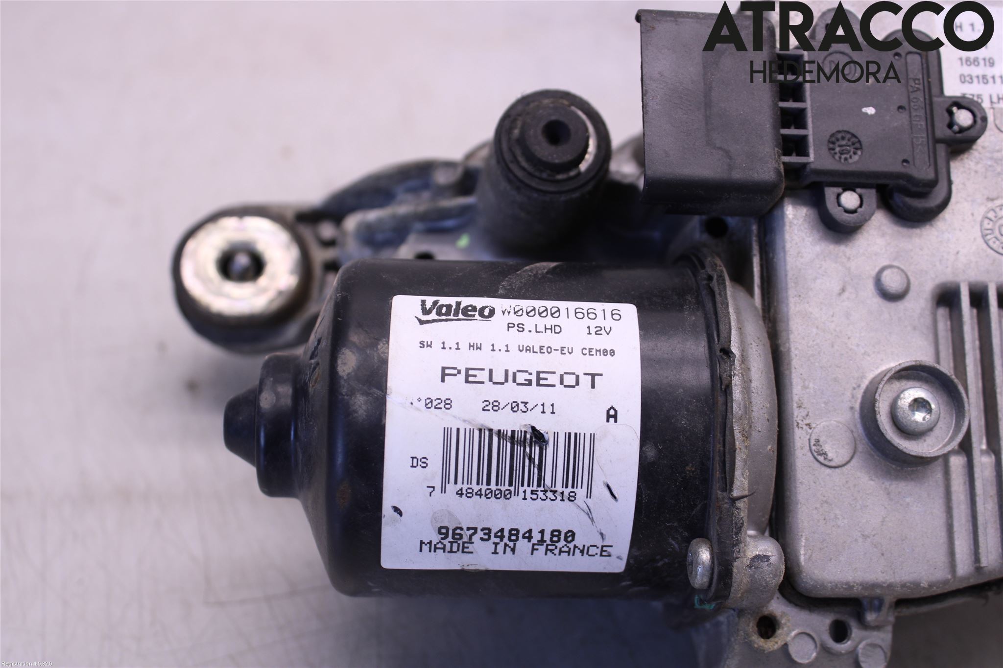 Peugeot RCZ Torkarmotor Vindruta