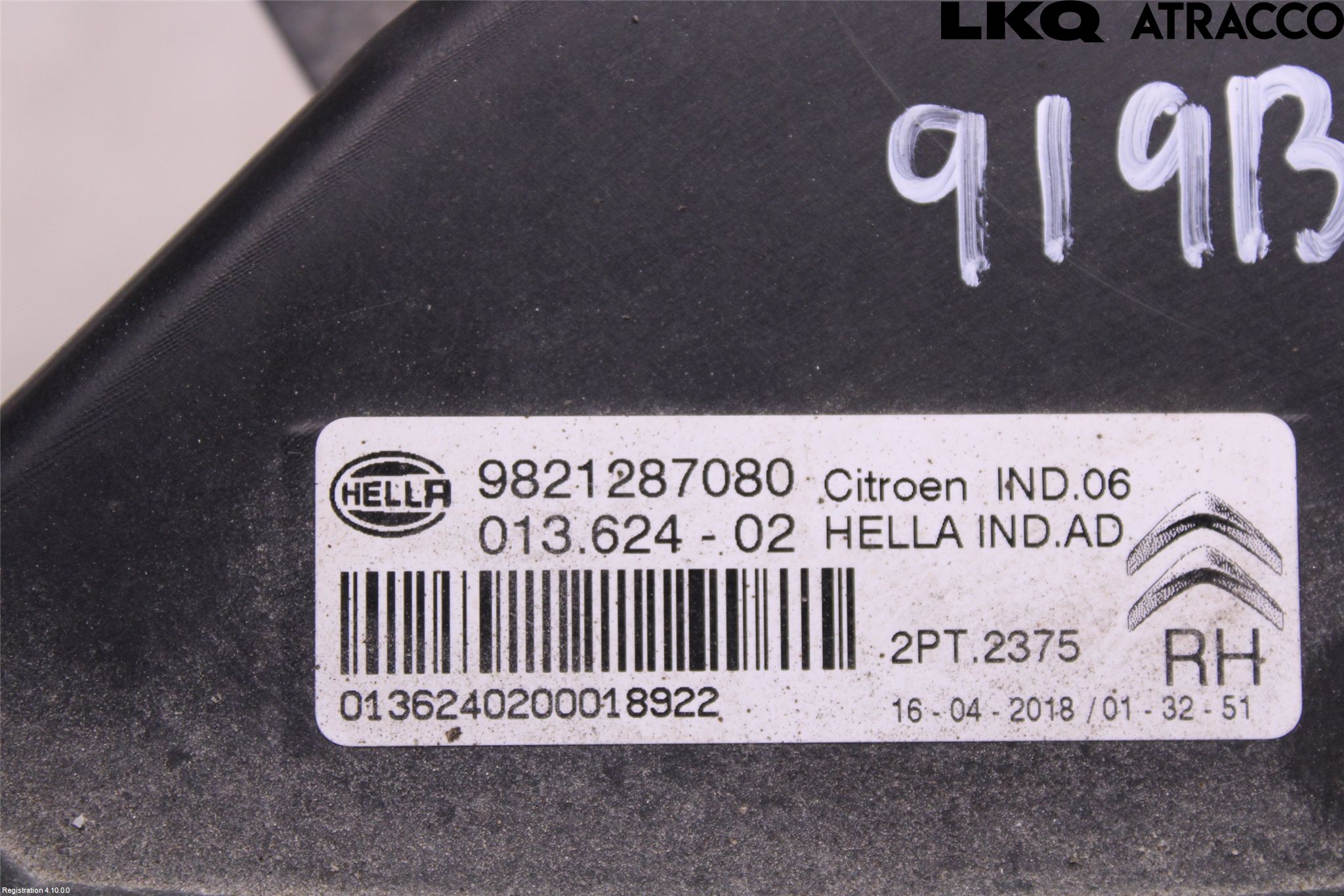 Citroen C4 CACTUS 14-20 Positionsljus Fram Hö