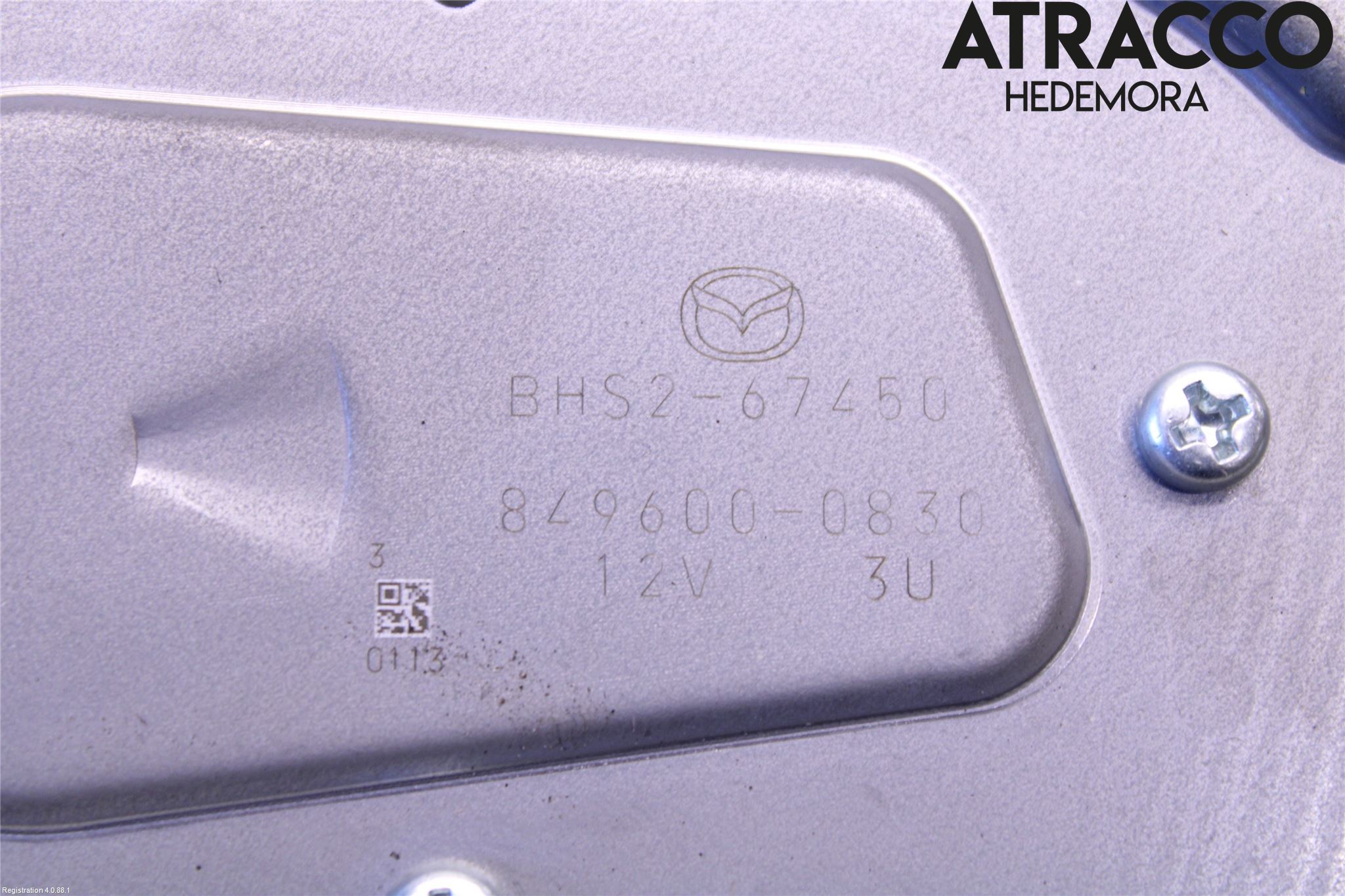 Mazda 3 III 14-19 Torkarmotor Baklucka