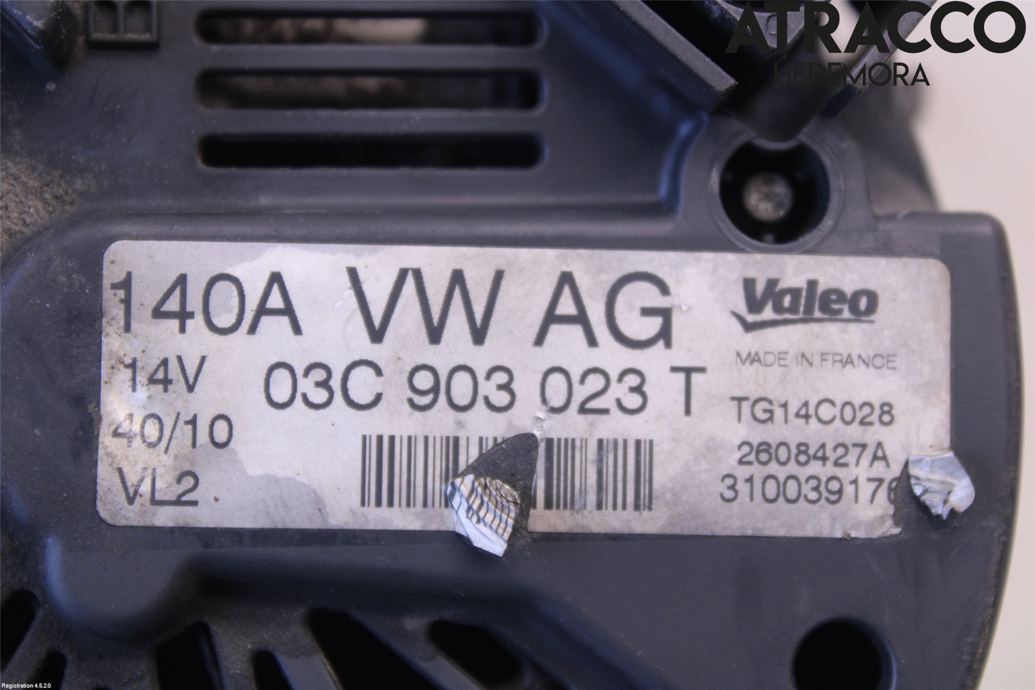 Volkswagen VW TOURAN 10-15 Generator