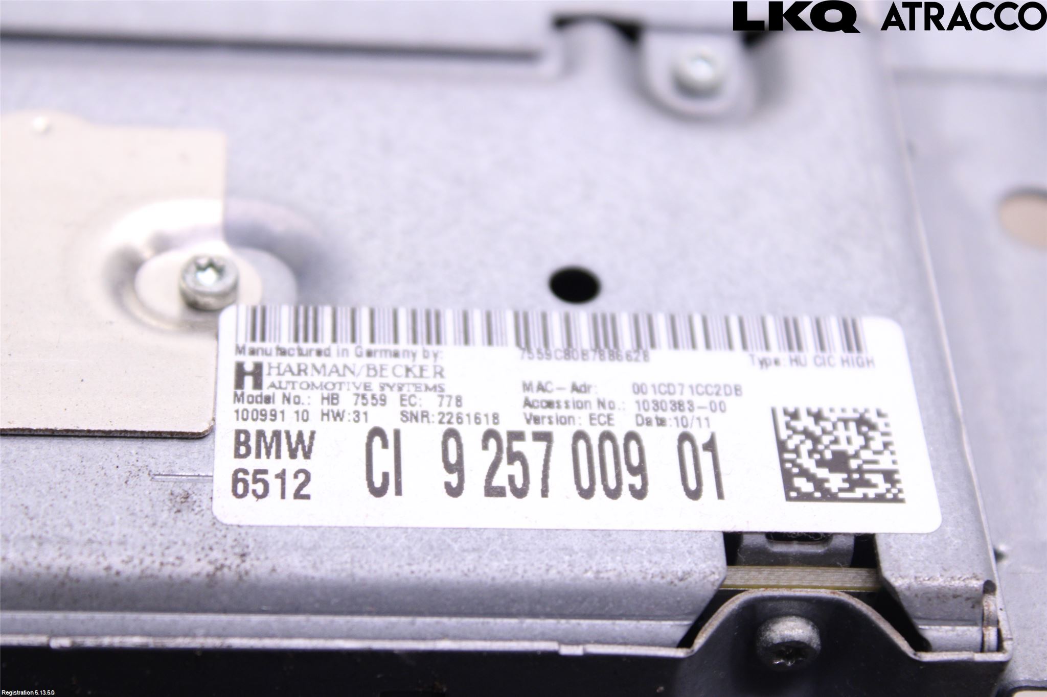 BMW 7 F01/02/03/04 09-15 Cd Radio - Multimediapanel