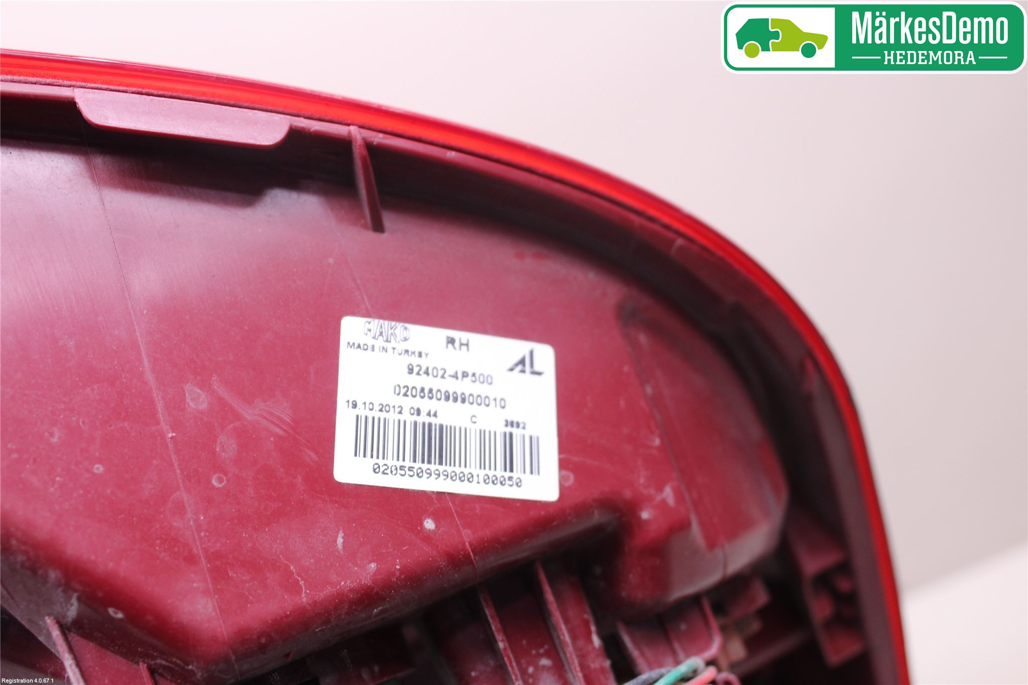 Hyundai i20 PB 09-14 Bakljus Höger