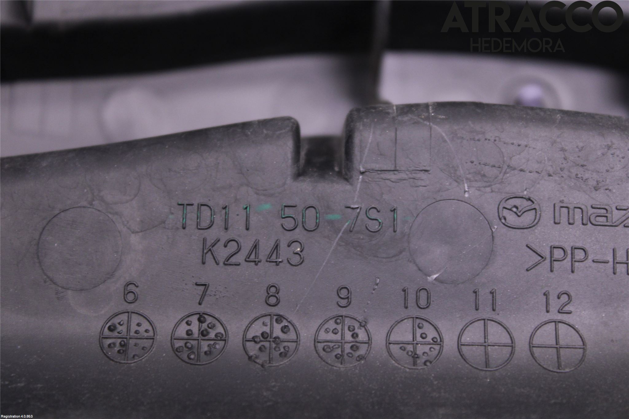 Mazda CX-9 Torpedplåt-Torpedplast