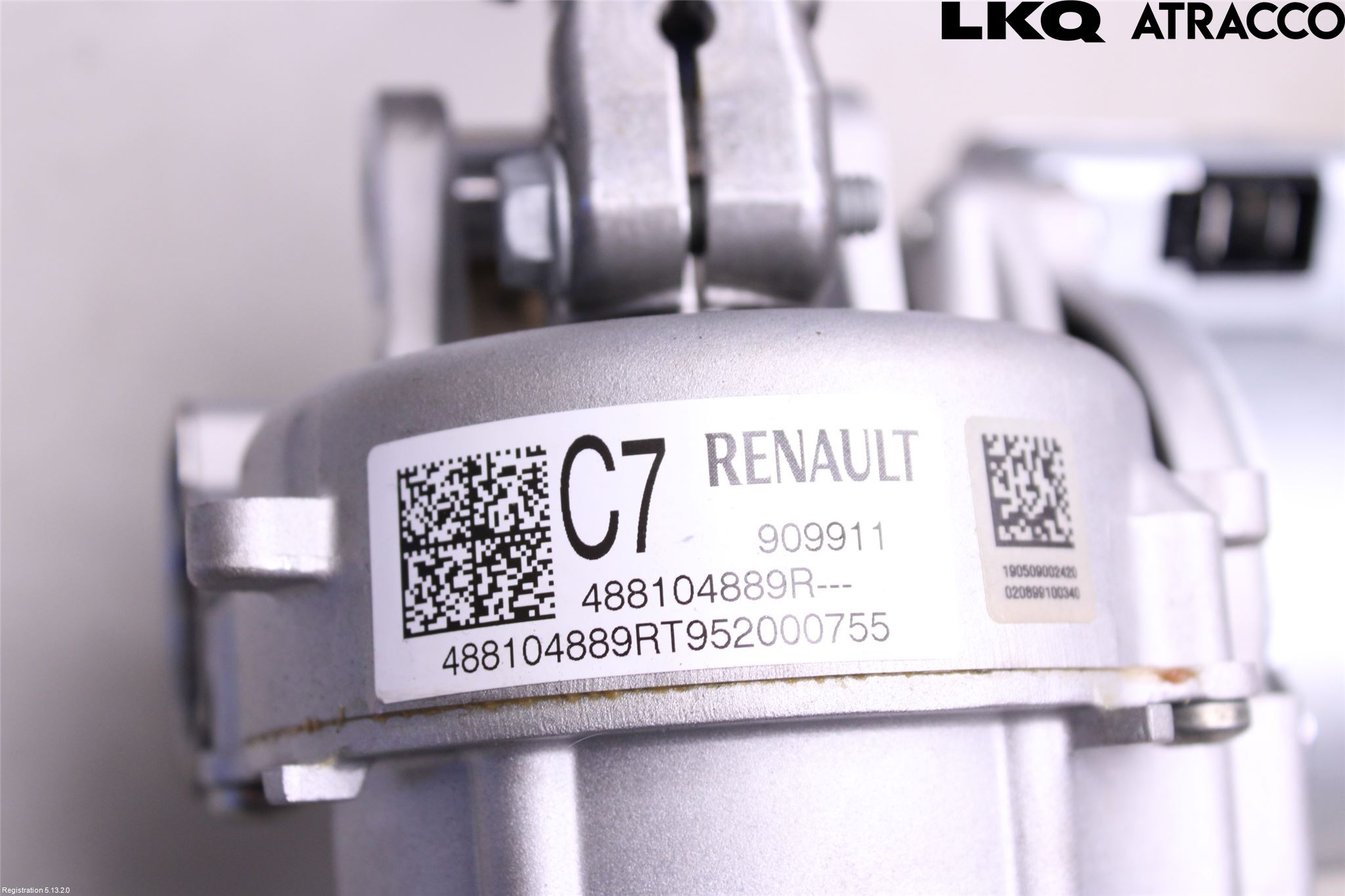 Renault ZOE/E-TECH 13- Rattaxelagg Med Inb Servo