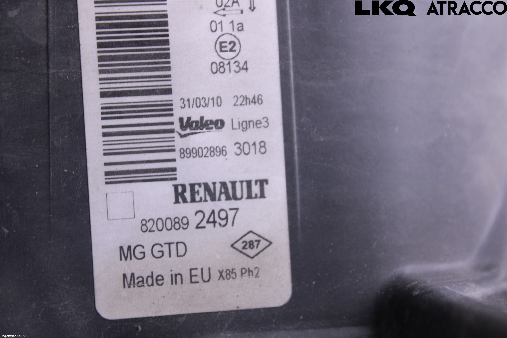 Renault CLIO III  09-12 Strålkastare Vänster
