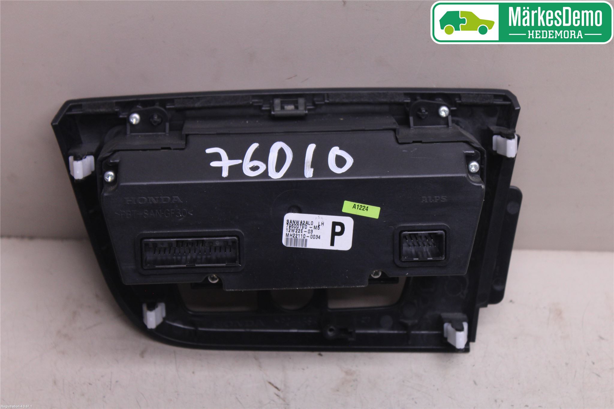 Honda CIVIC 12-16 Ac Styrenhet Ac Manöveren