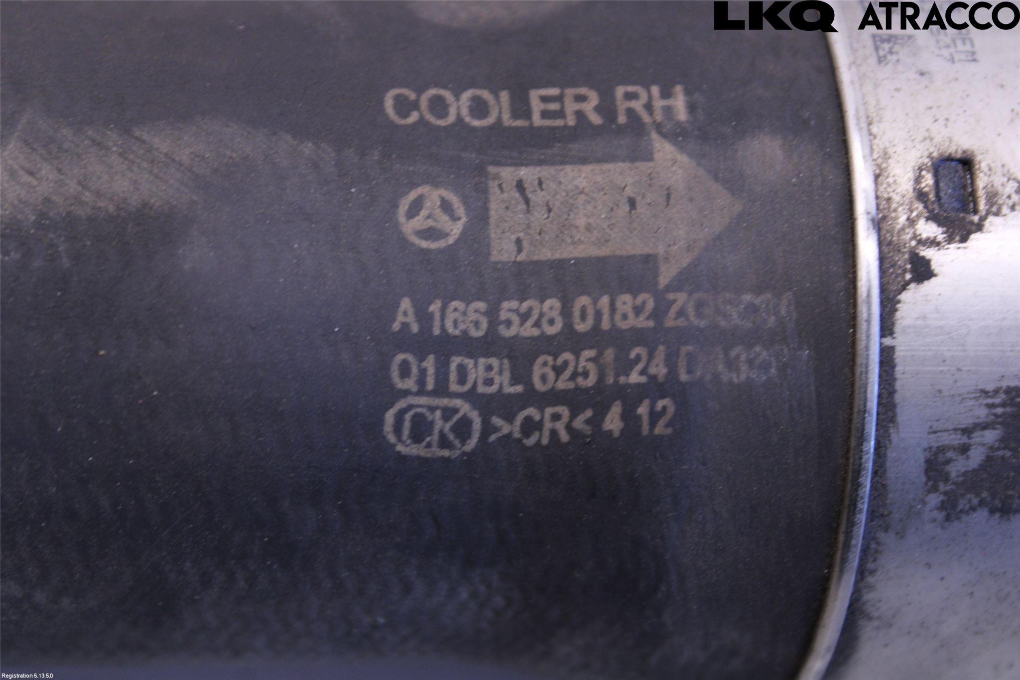 Mercedes-Benz MB ML/GLE-KLASS (W166) 12-18 Laddluft-Intercoolerrör