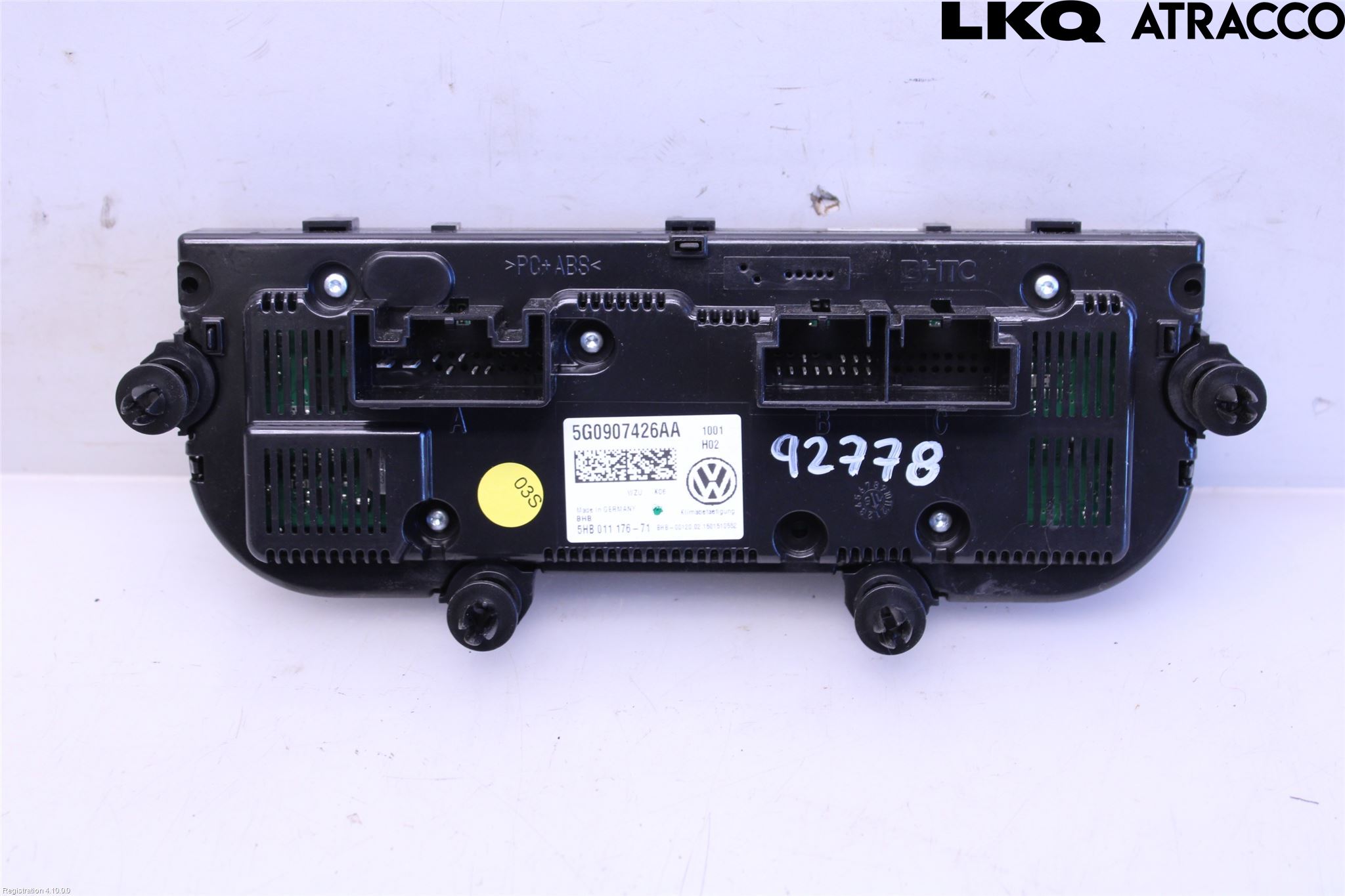 Volkswagen VW GOLF / E-GOLF VII 13-20 Ac Styrenhet Ac Manöveren