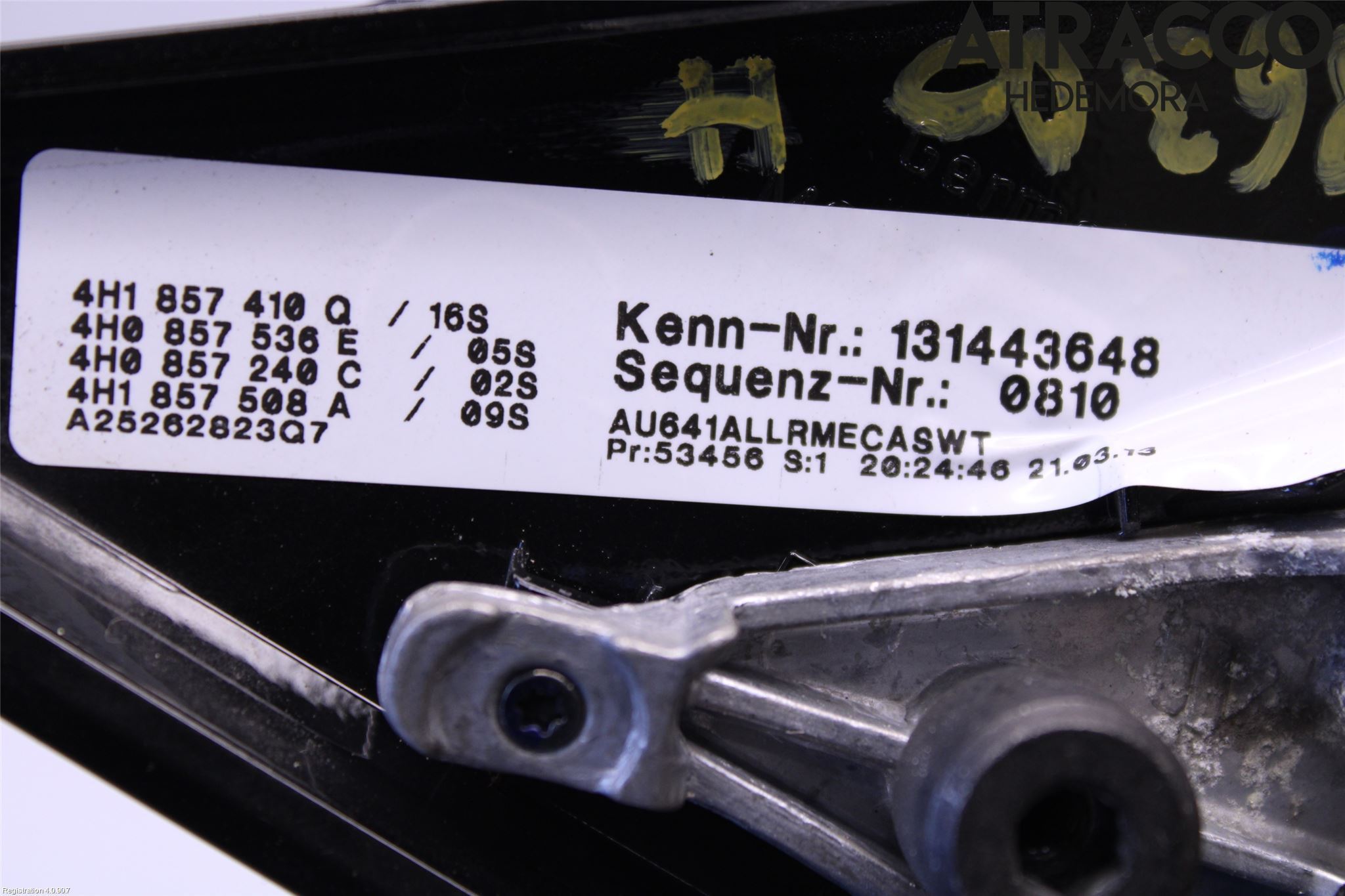 Audi A8/S8 4H 10-17 Spegel Yttre El Hö