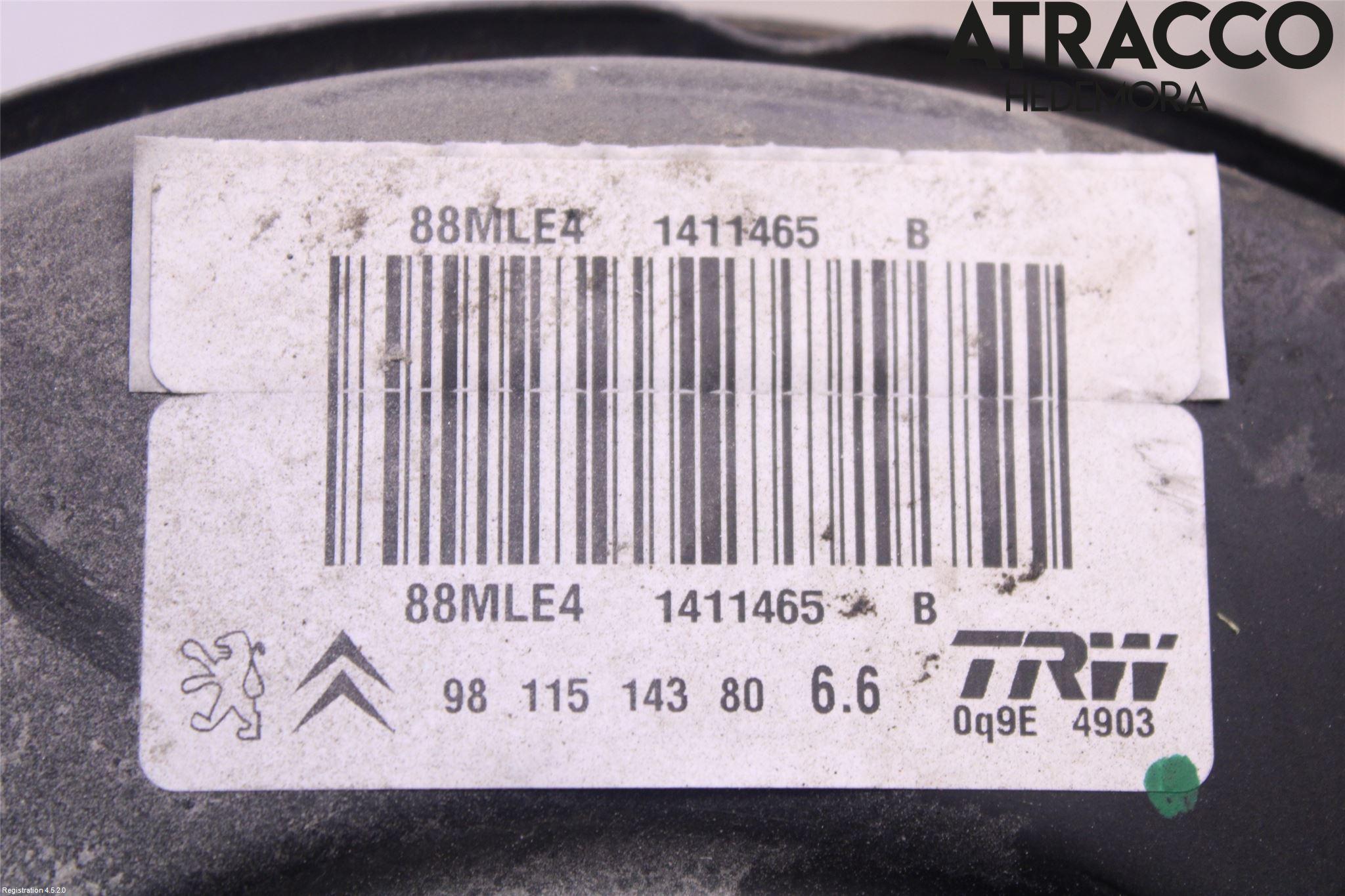 Citroen C4 CACTUS 14-20 Bromsservo