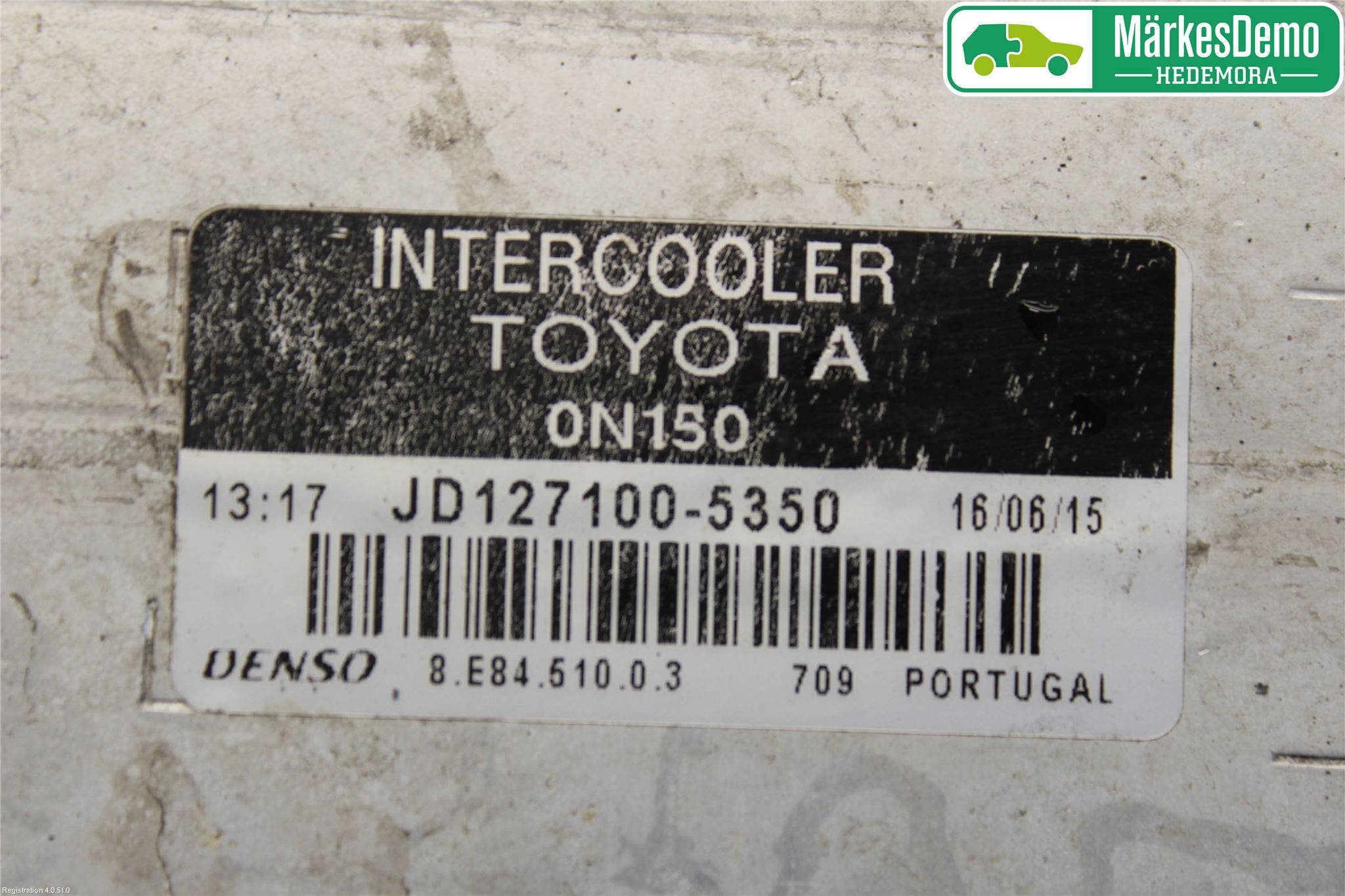 Toyota AURIS 10-12 Laddluft-Intercooler Kyl