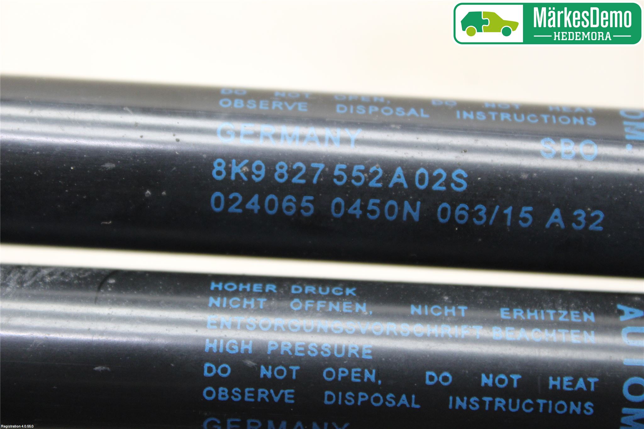 Audi A4 12-15 Gasfjäder Baklucka