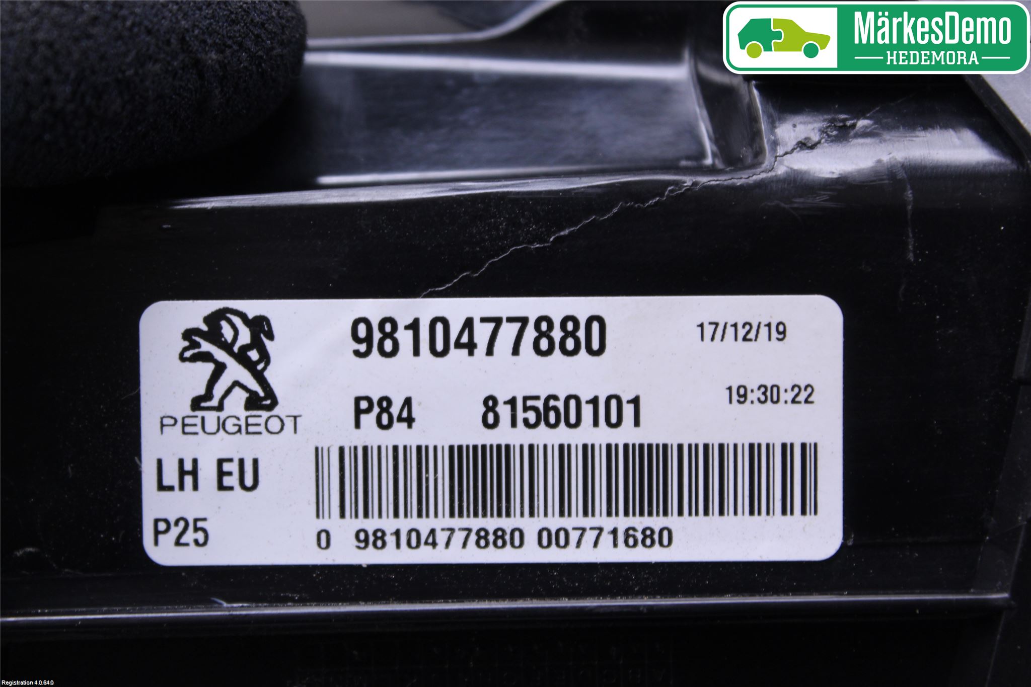Peugeot 3008 17-24 Bakljus Lucka Vä